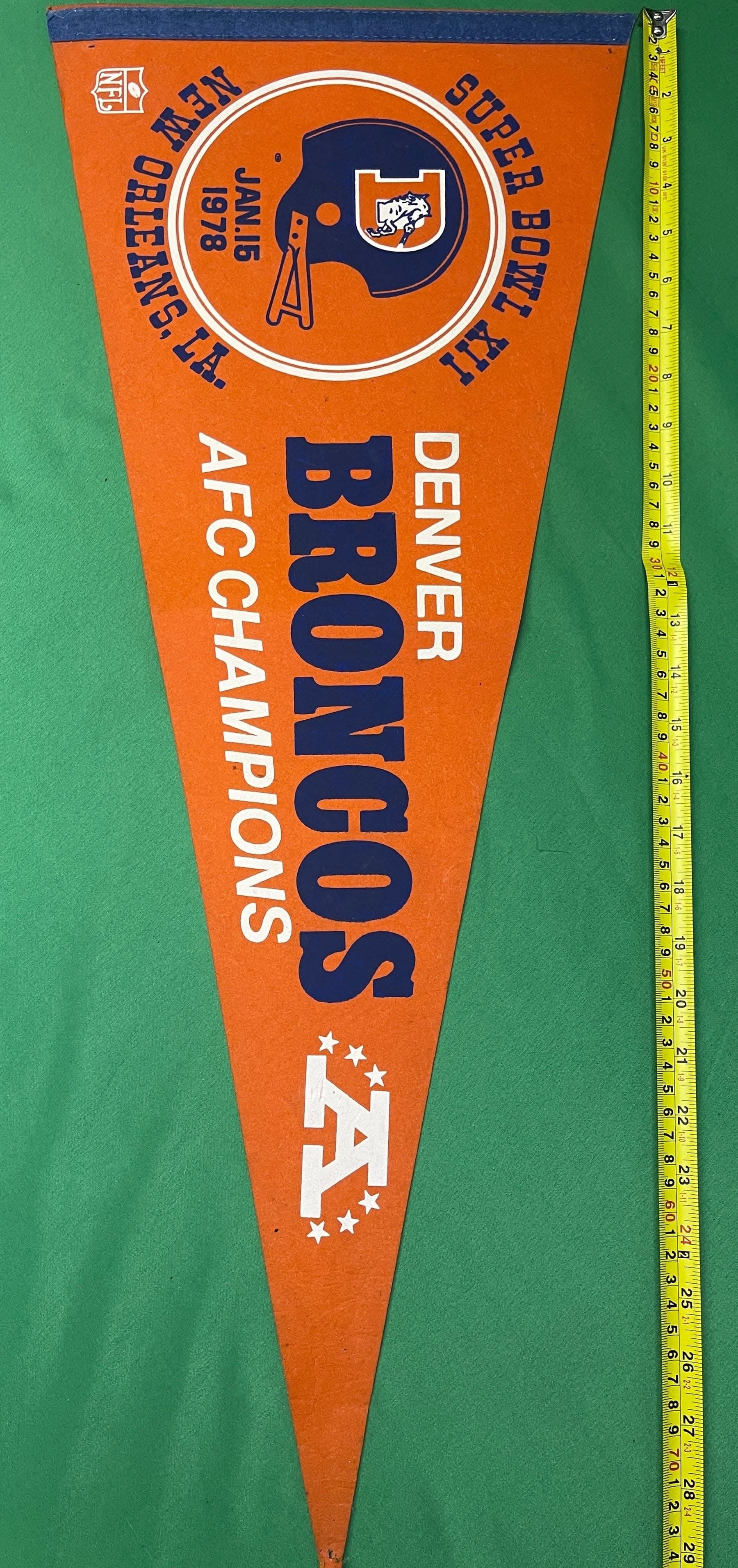 NFL Denver Broncos Super Bowl XII Vintage Pennant