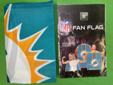 NFL Miami Dolphins Fan Flag Wearable 32" x 47" NWT