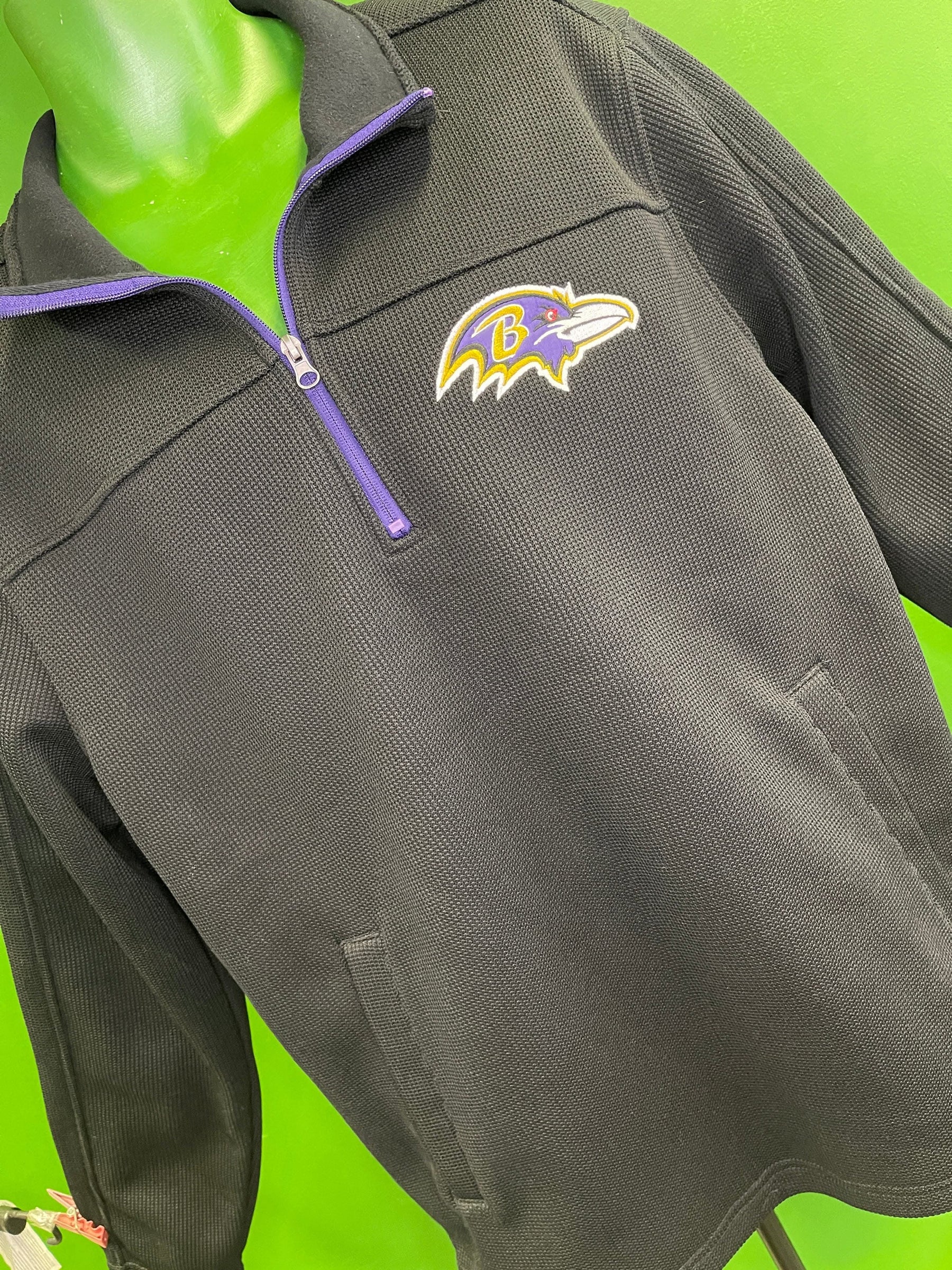 NFL Baltimore Ravens 1/2 Zip Pullover Sweater Jumper Men's X-Large