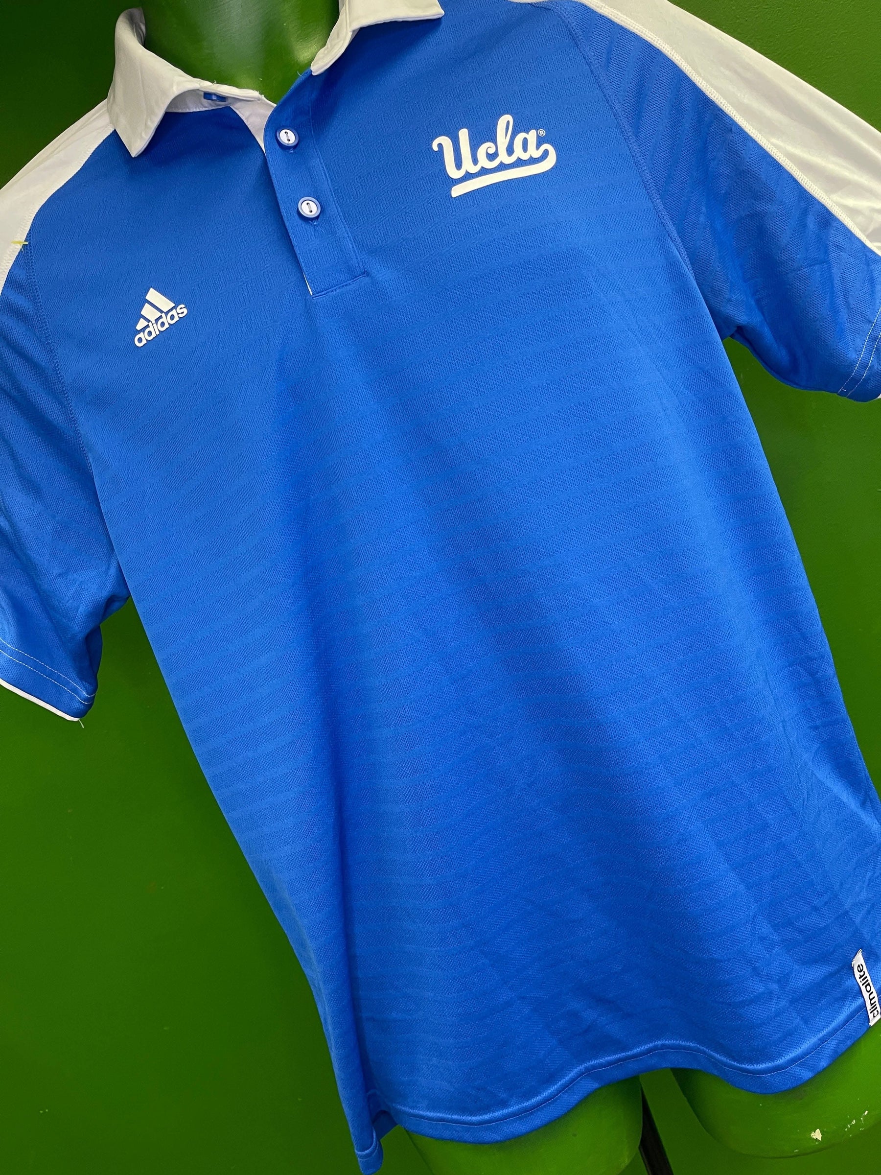 NCAA UCLA Bruins Adidas Polo Golf Shirt Climalite Men's Medium