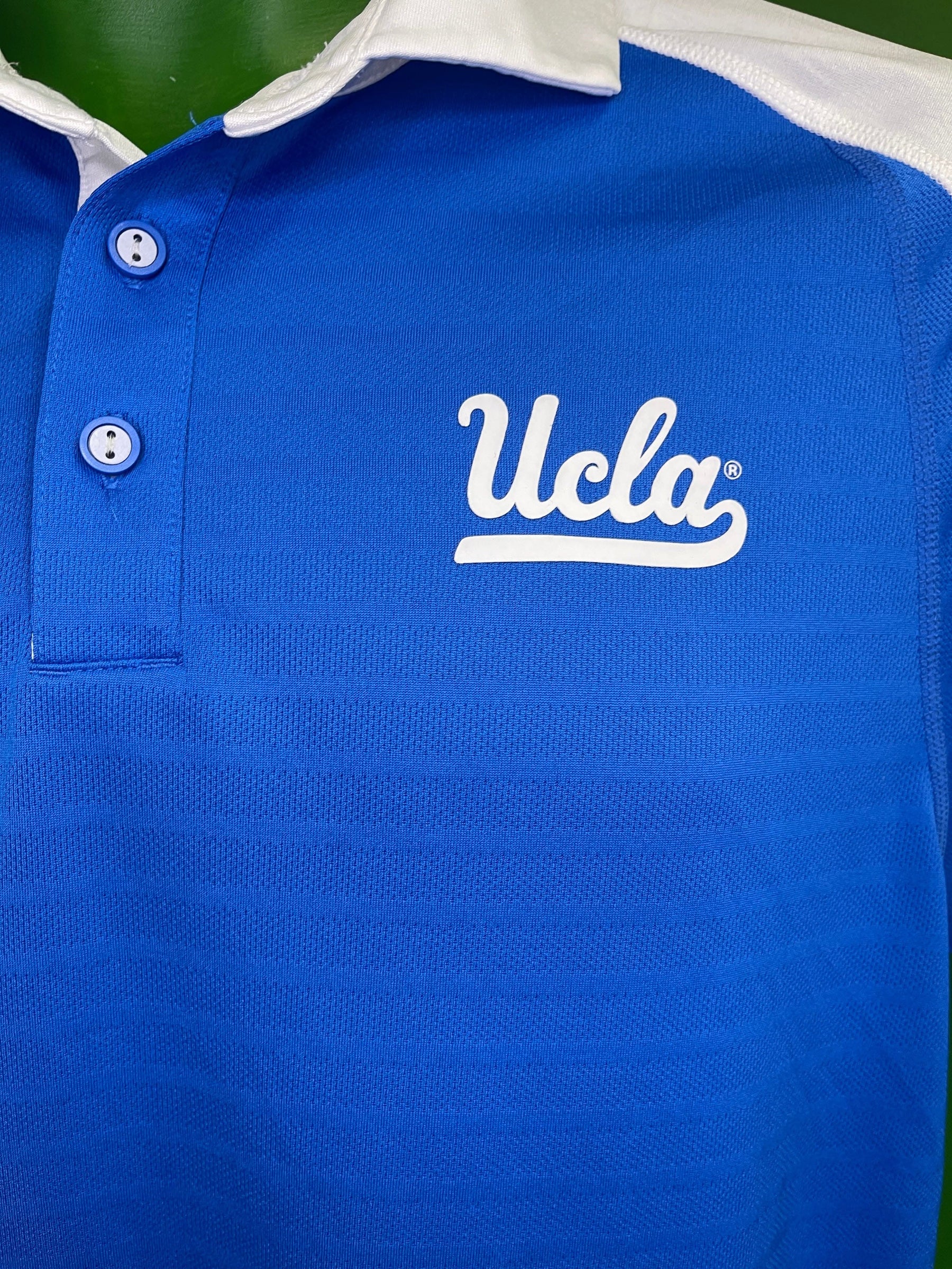 NCAA UCLA Bruins Adidas Polo Golf Shirt Climalite Men's Medium