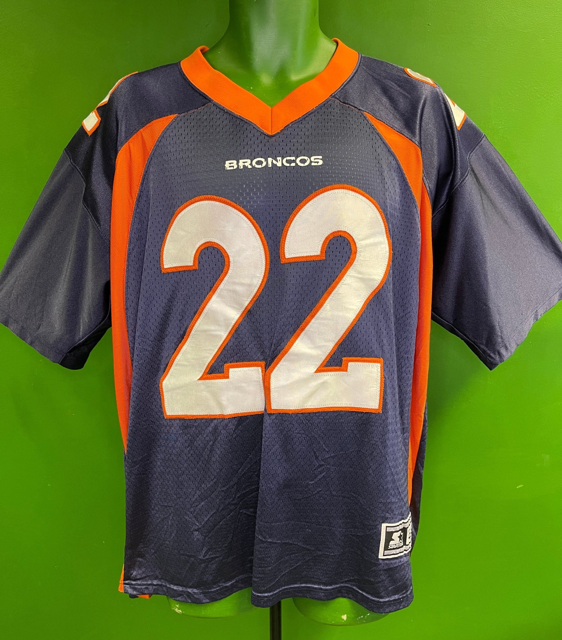 NFL Denver Broncos Olandis Gary #22 Starter Stitched Jersey Men's Large 48