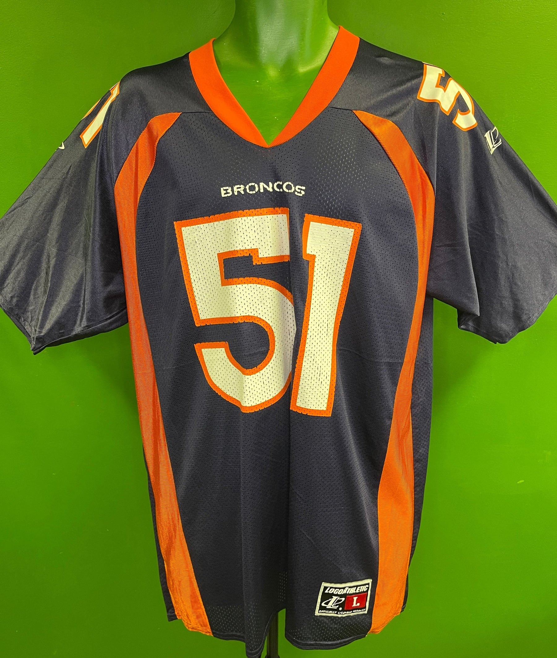 NFL Denver Broncos John Mobley #51 Logo Athletic Jersey Men's Large