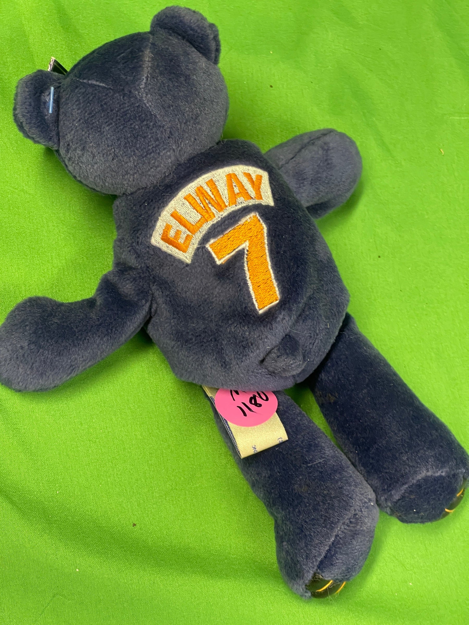 NFL Denver Broncos John Elway #7 Pro Bears Cuddly Toy Beanie NWT