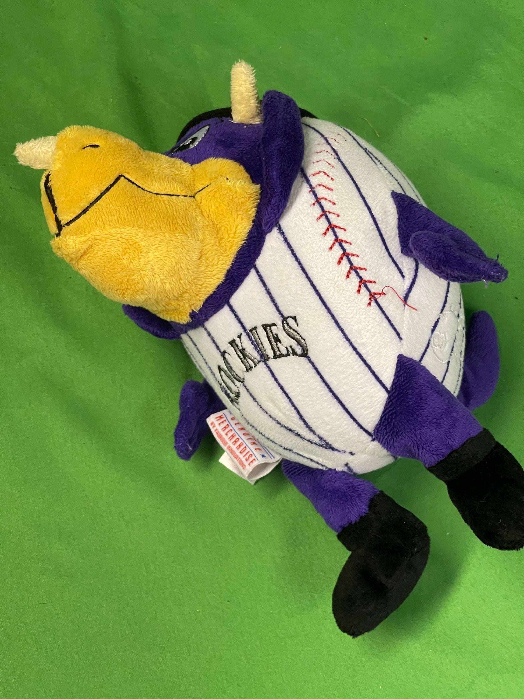MLB Colorado Rockies Orbiez Dinger Dinosaur Mascot Cuddly Toy 9"