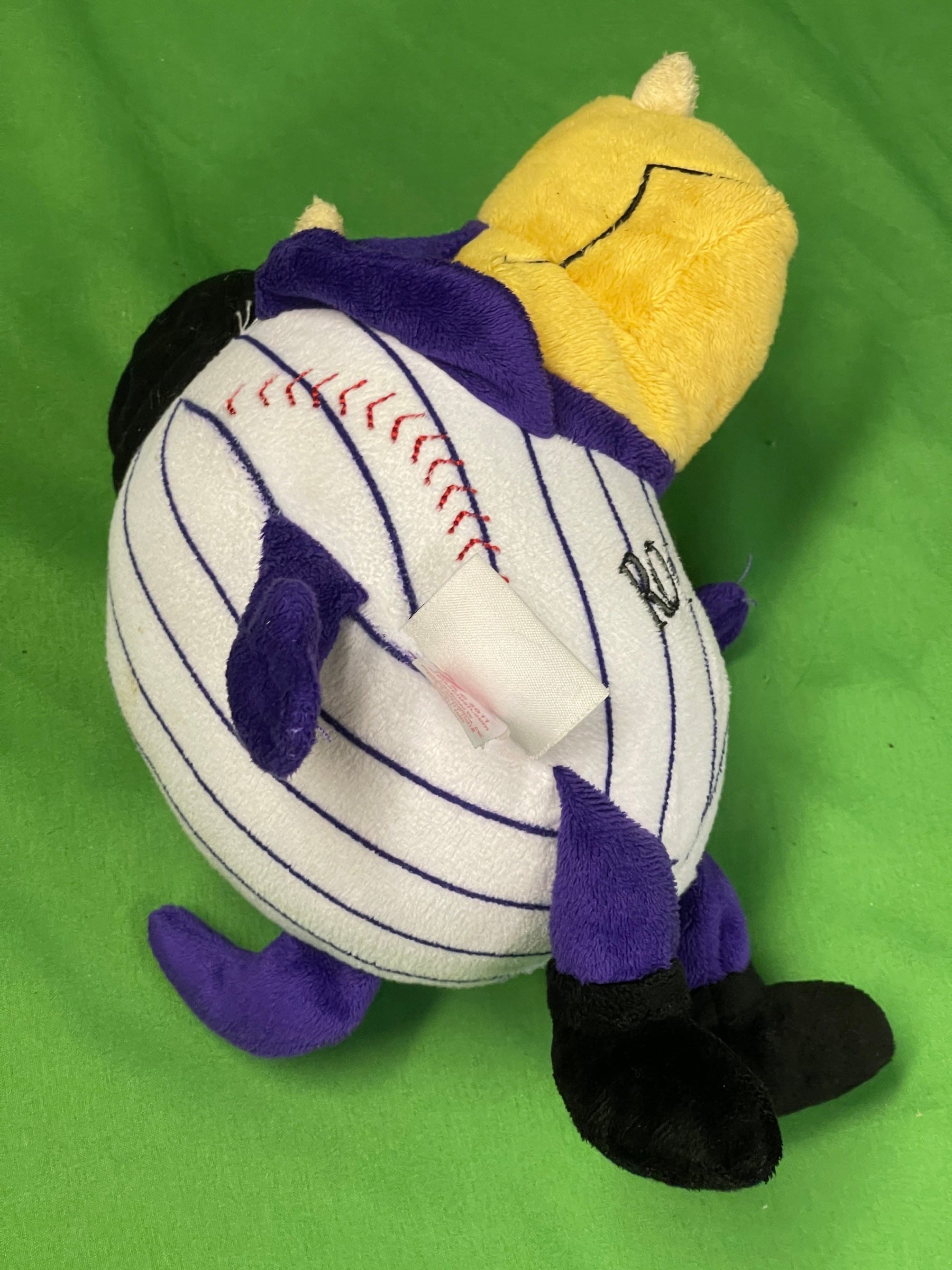 MLB Colorado Rockies Orbiez Dinger Dinosaur Mascot Cuddly Toy 9"