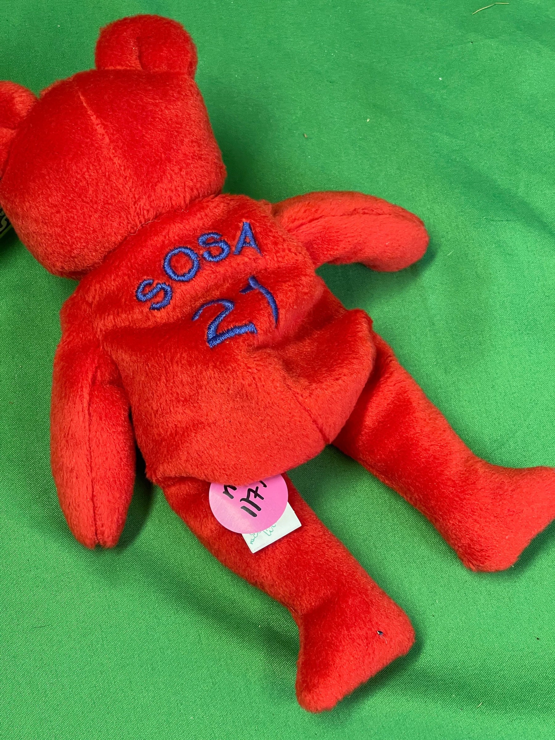 MLB Chicago Cubs Sammy Sosa #21 Bamm Beanos Cuddly Toy Beanie NWT