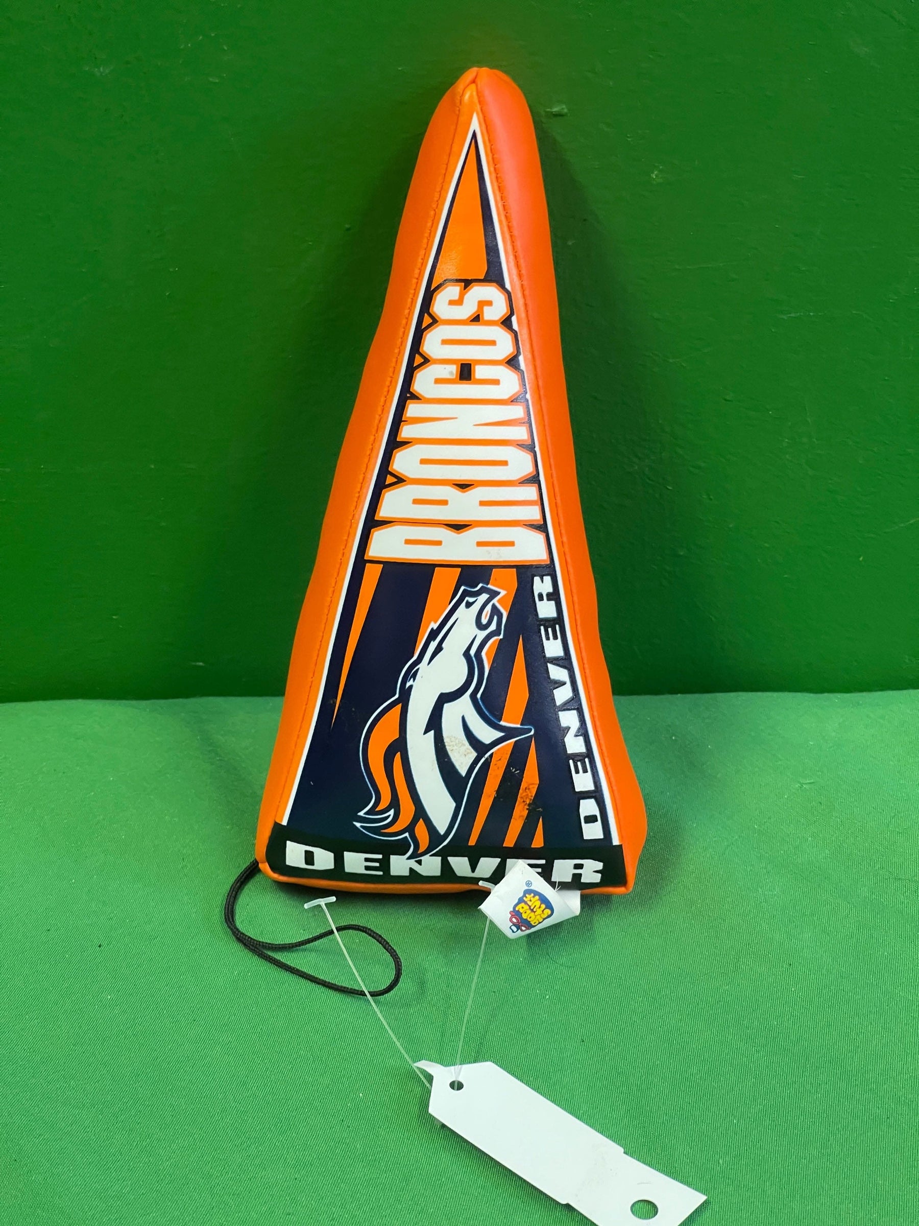 NFL Denver Broncos Vinyl Sponge Decorative Mini Pennant NWOT