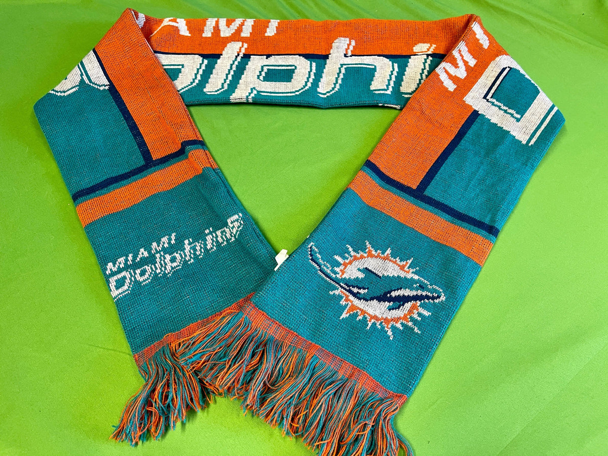 NFL Miami Dolphins FOCO Acrylic Reversible Winter Scarf w/Fringe