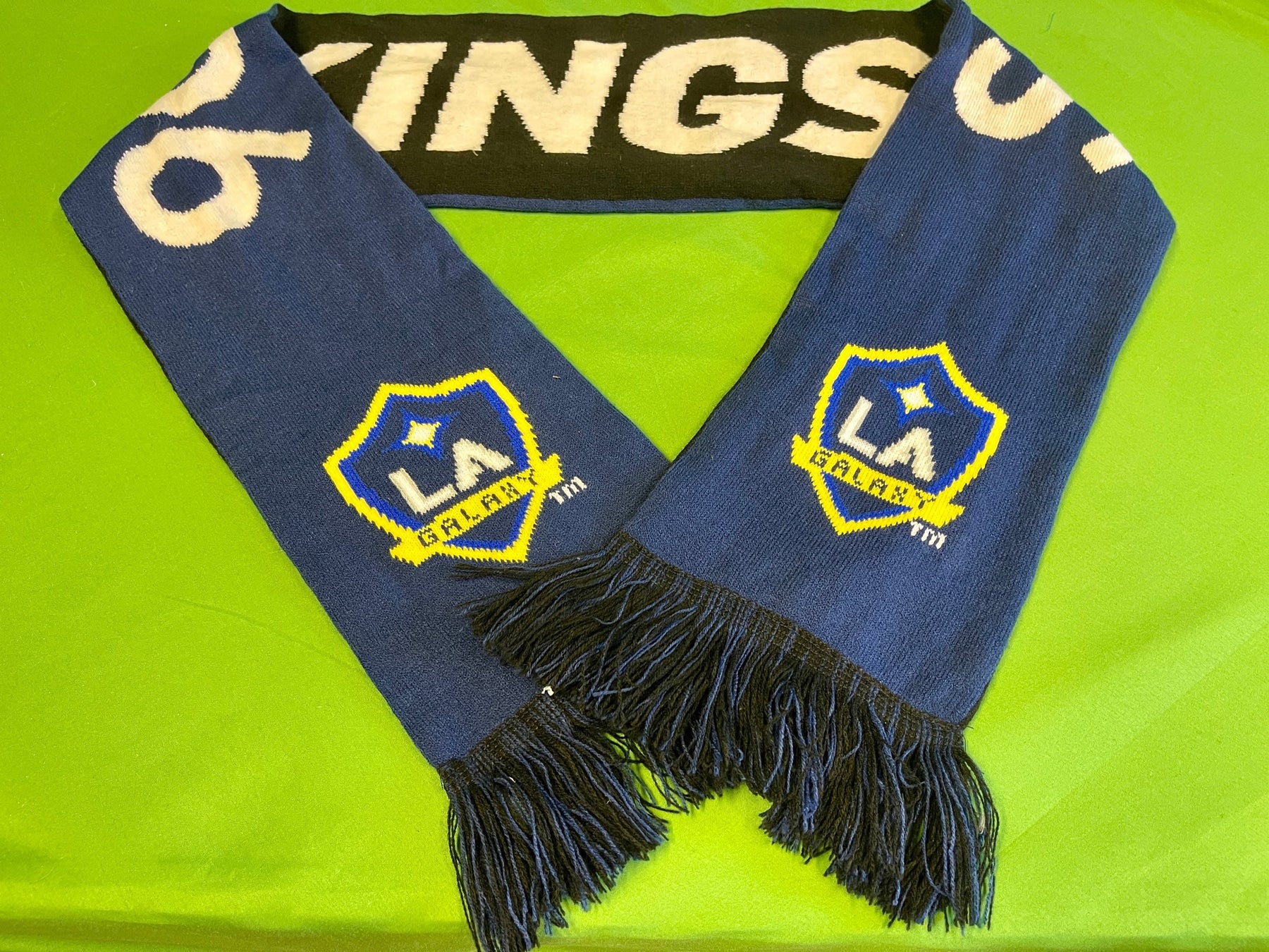 MLS LA Galaxy NHL Los Angeles Kings Reversible Scarf w/Fringe