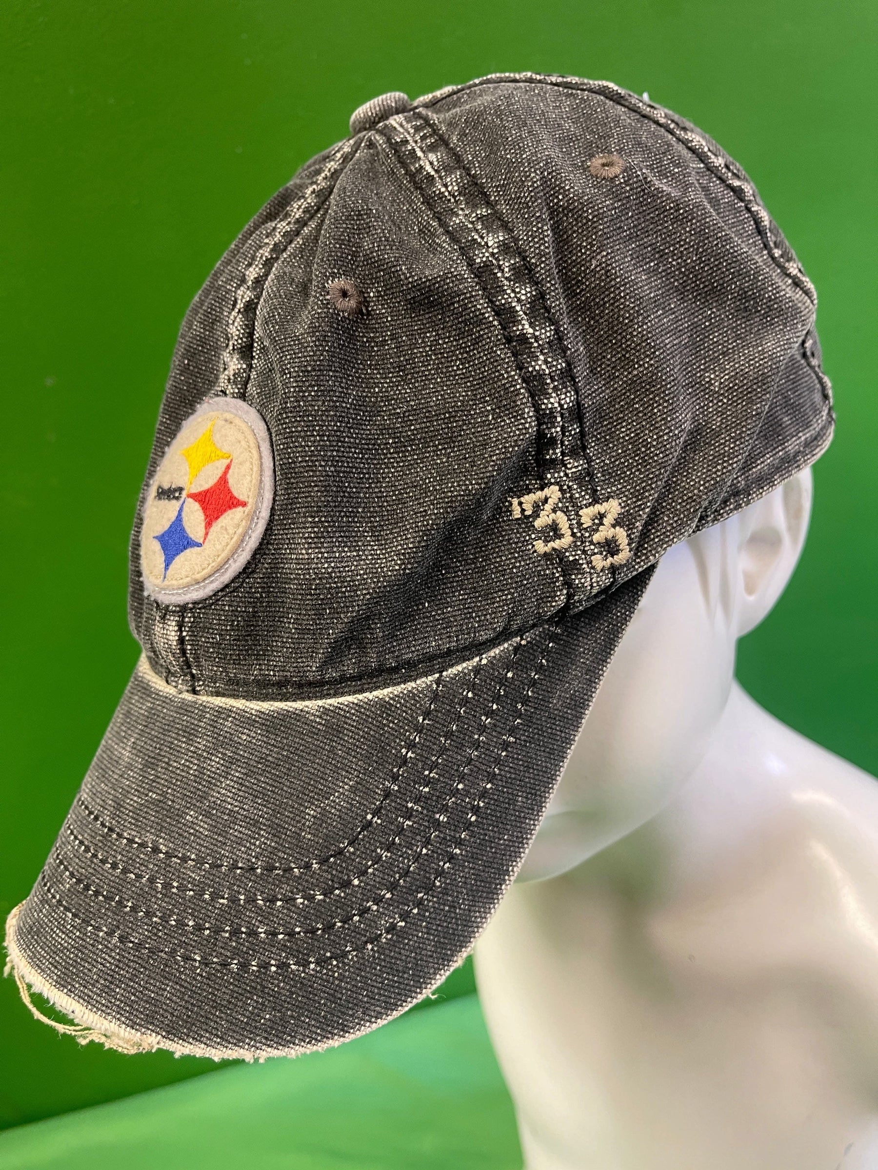 NFL Pittsburgh Steelers Reebok Distressed Vintage Hat/Cap Medium/Large