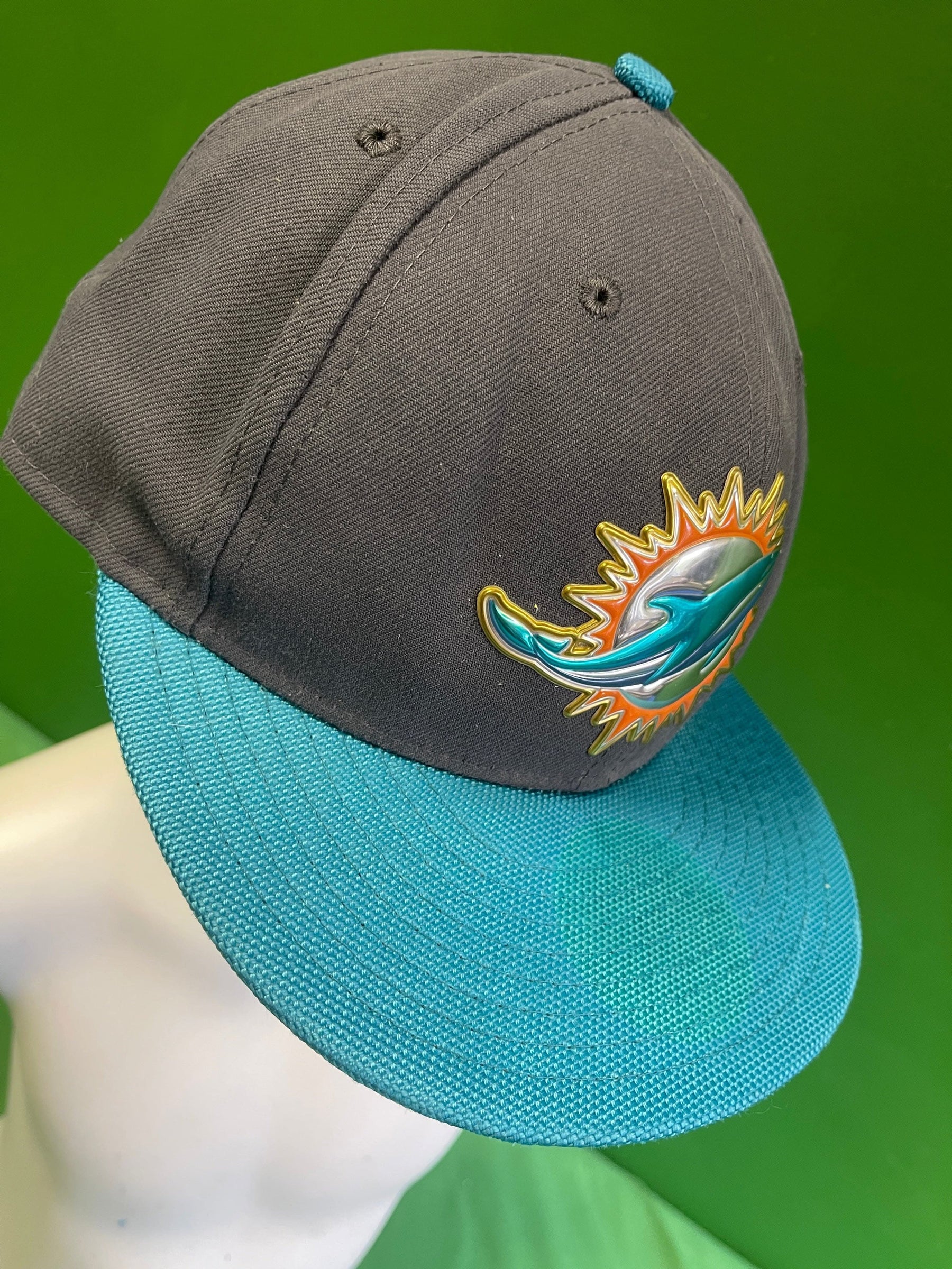 NFL Miami Dolphins New Era 59Fifty Fitted Hat/Cap Size 7-3/8