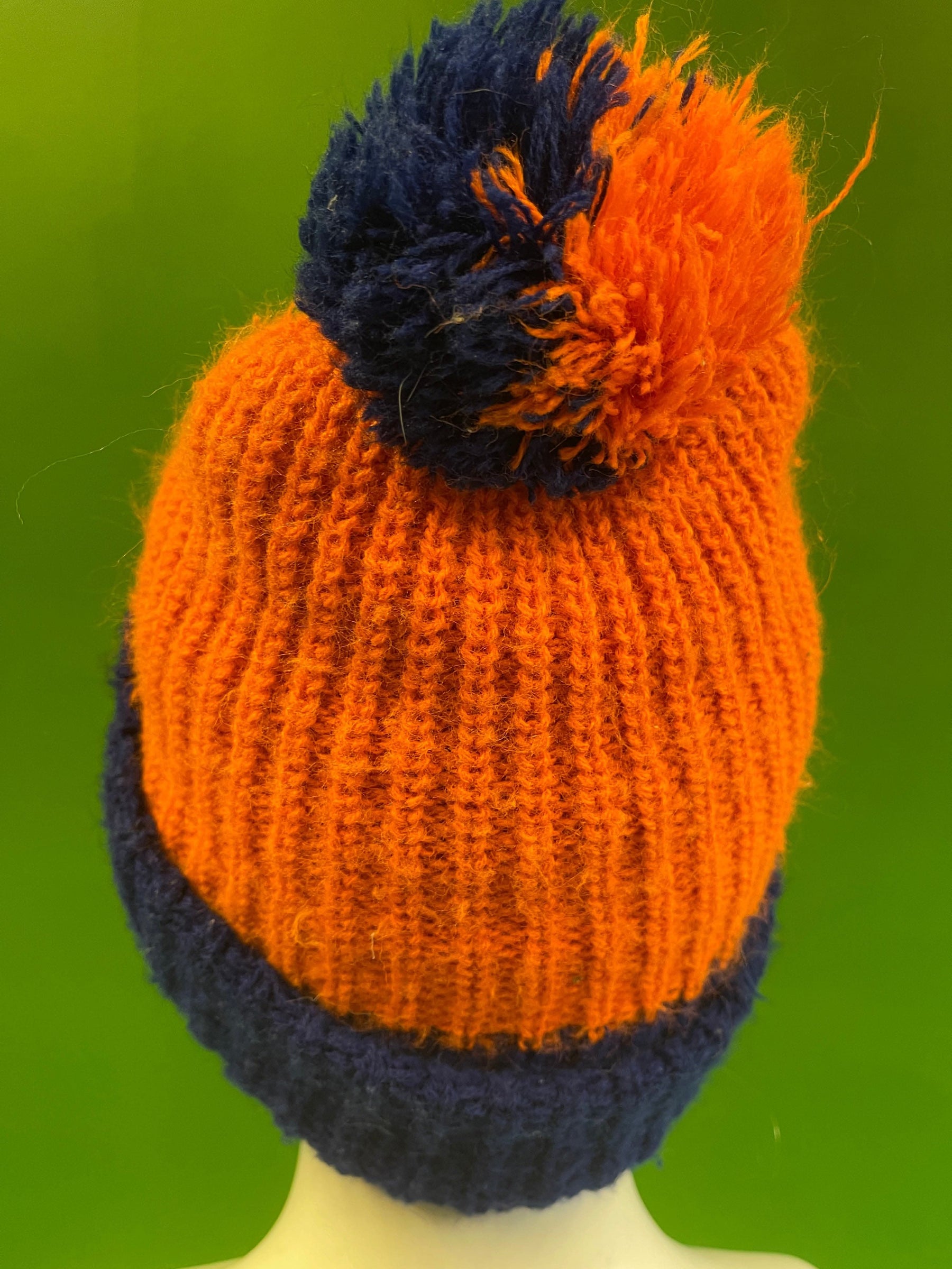 NFL Denver Broncos Vintage Old School 1970s Woolly Bobble Hat OSFM