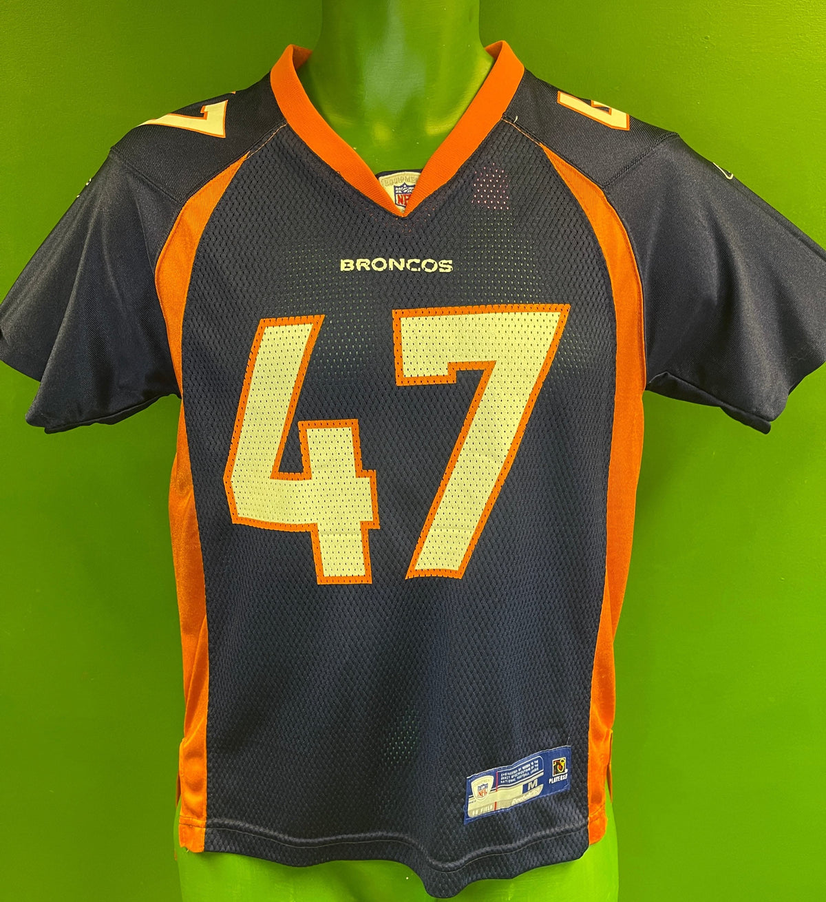 NFL Denver Broncos John Lynch #47 Jersey Youth Medium 10-12