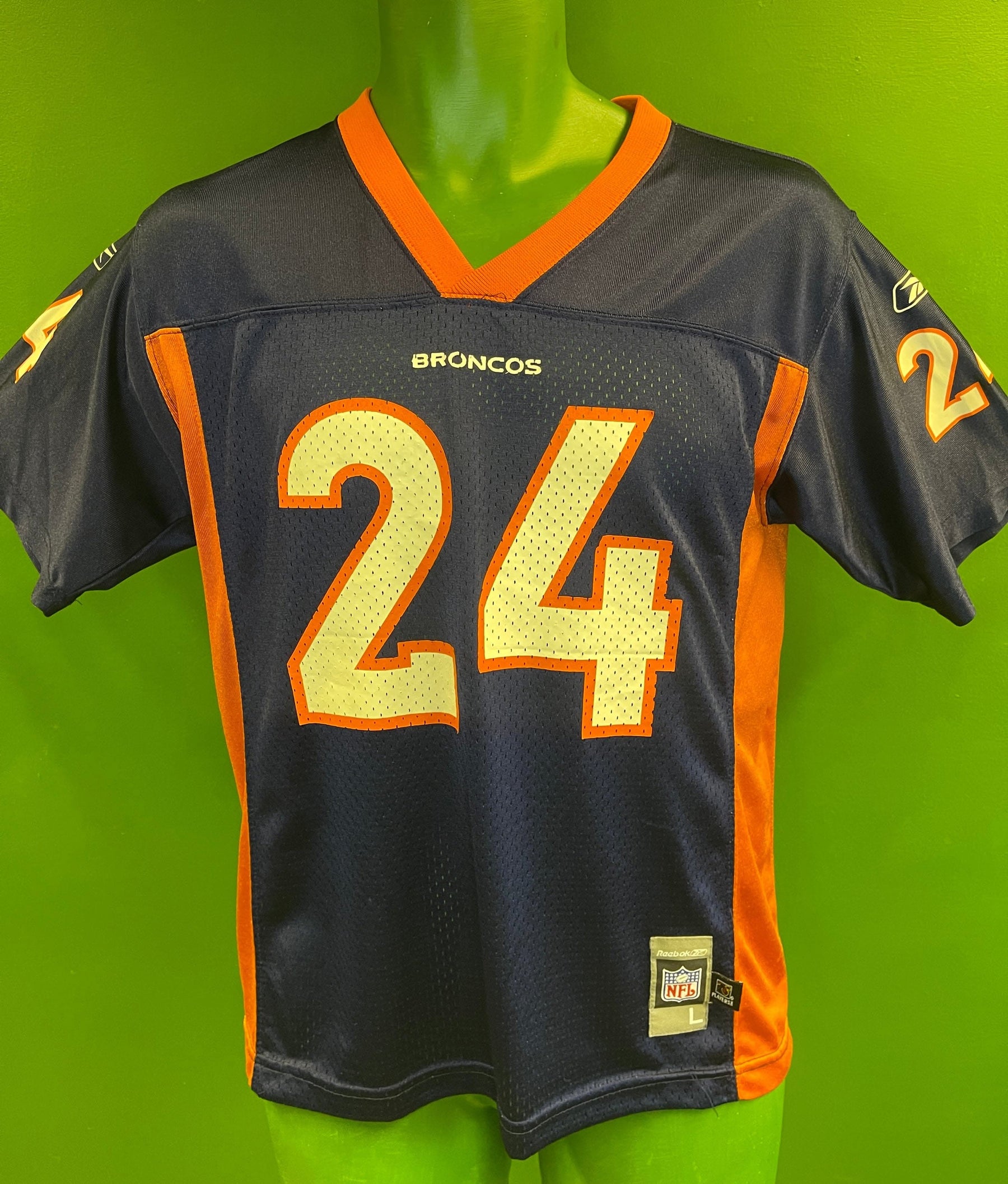NFL Denver Broncos Champ Bailey #24 Jersey Youth Large 14-16