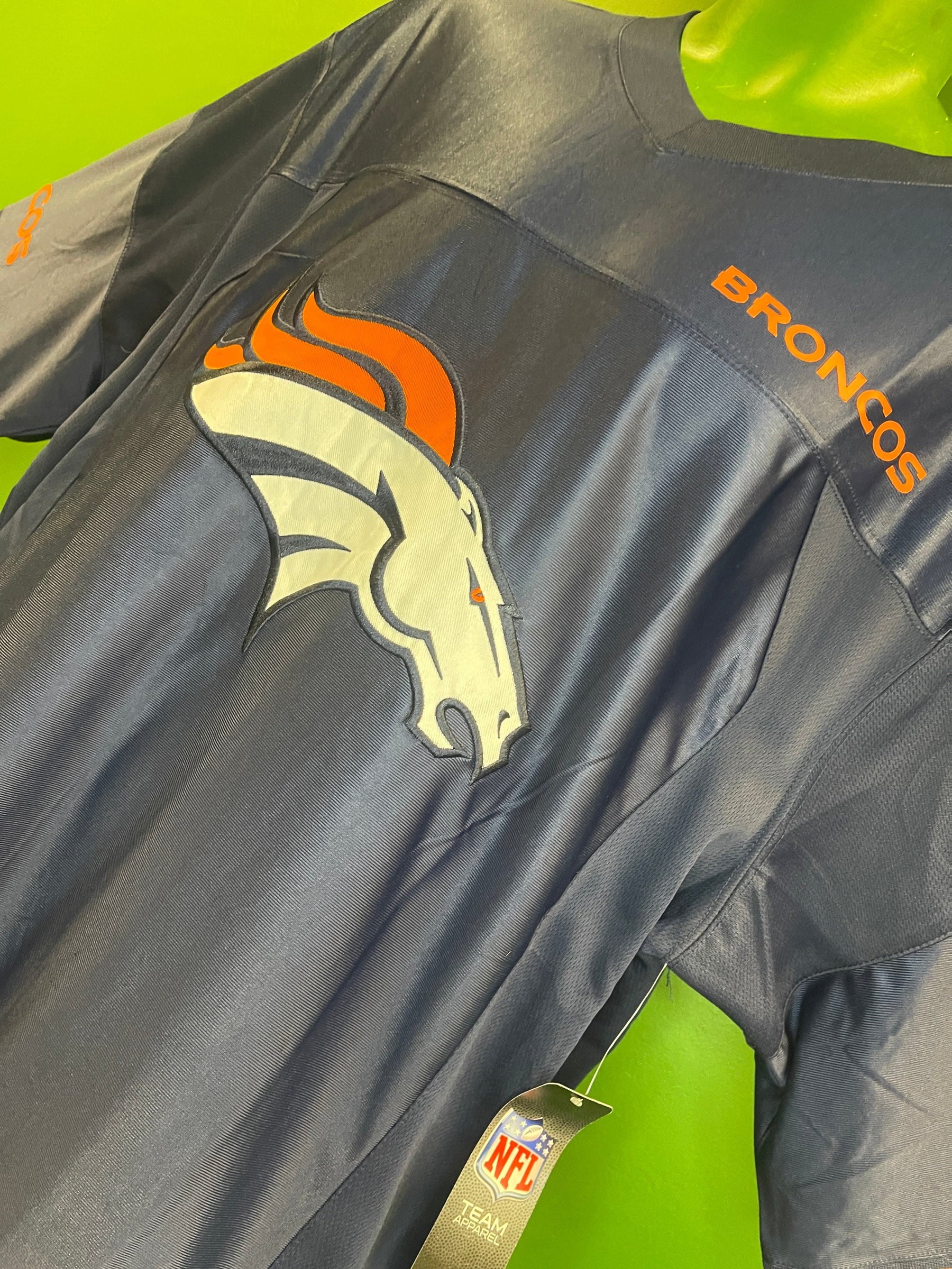 NFL Denver Broncos Logo Jersey Top Men's X-Large NWT