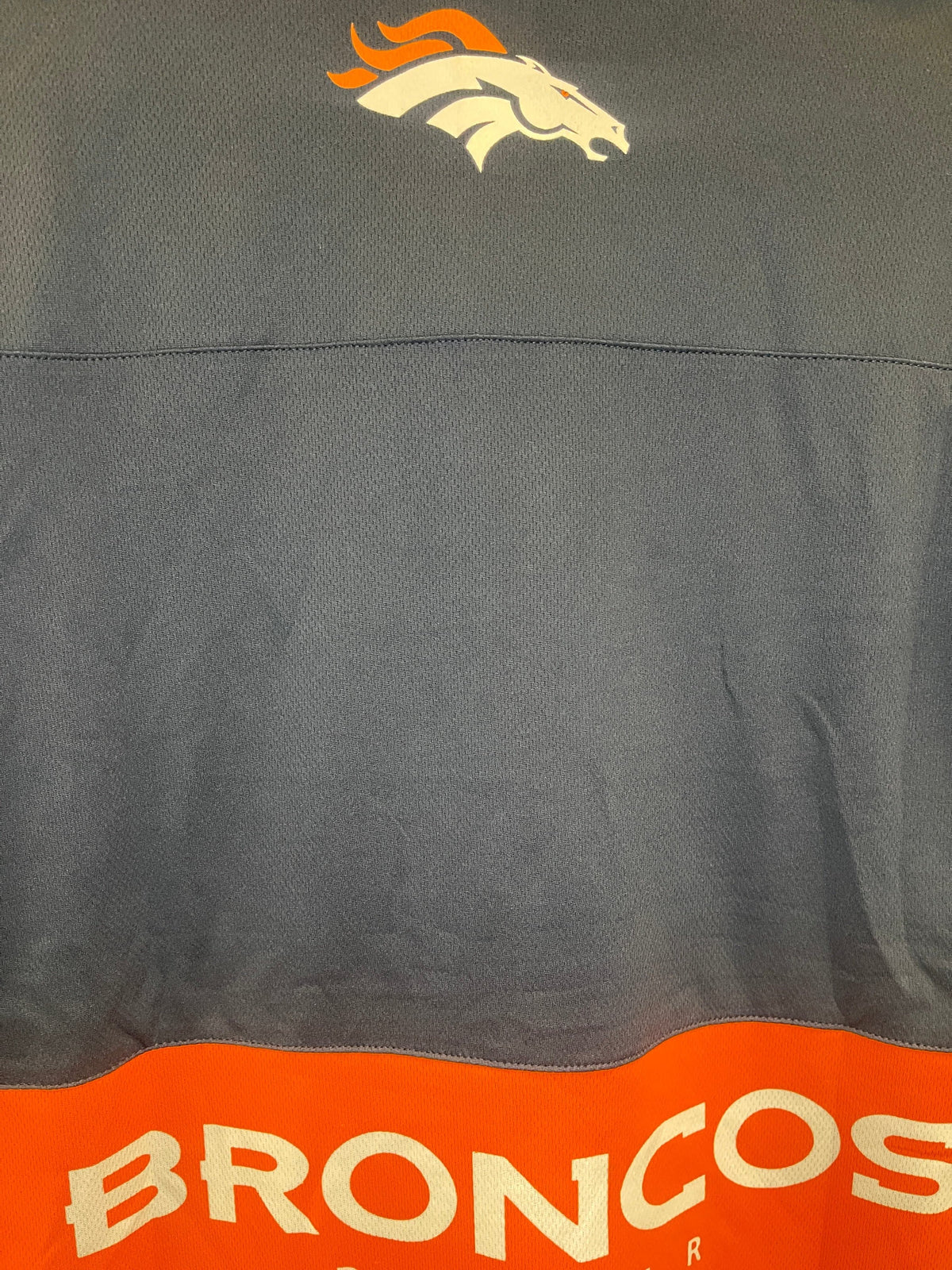 NFL Denver Broncos Orange & Blue Logo Jersey Top Men's Medium NWT