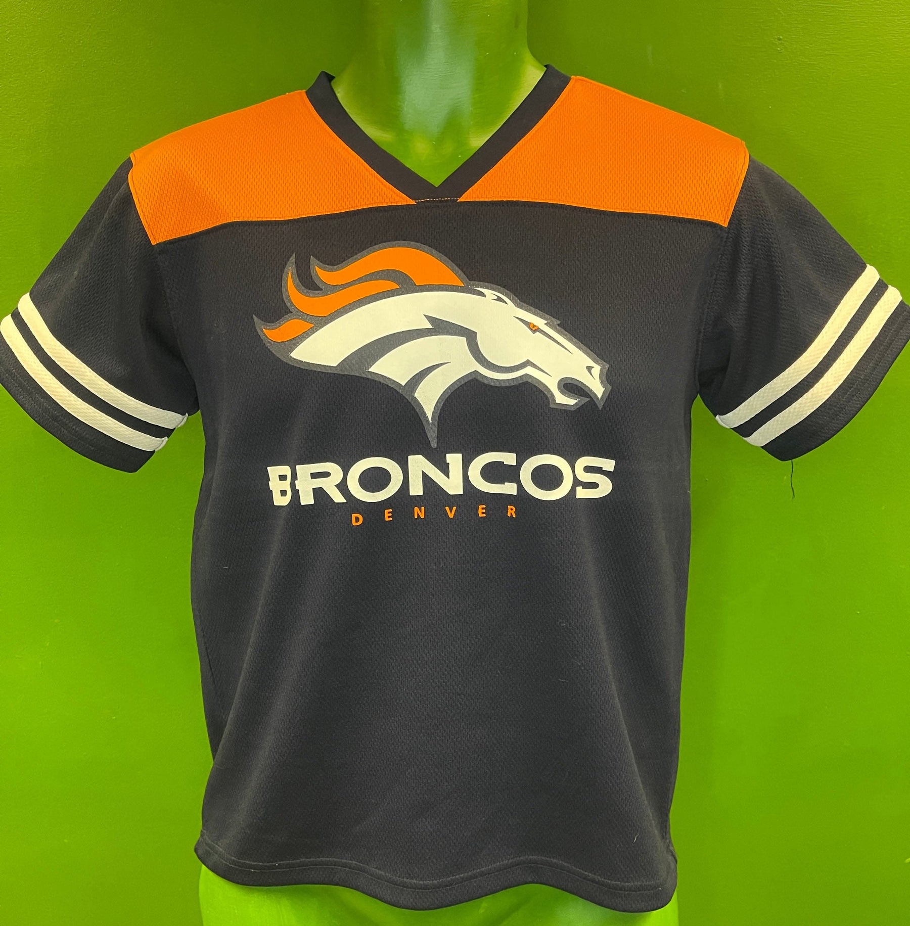 NFL Denver Broncos Jersey-Style Top Youth Medium 10-12