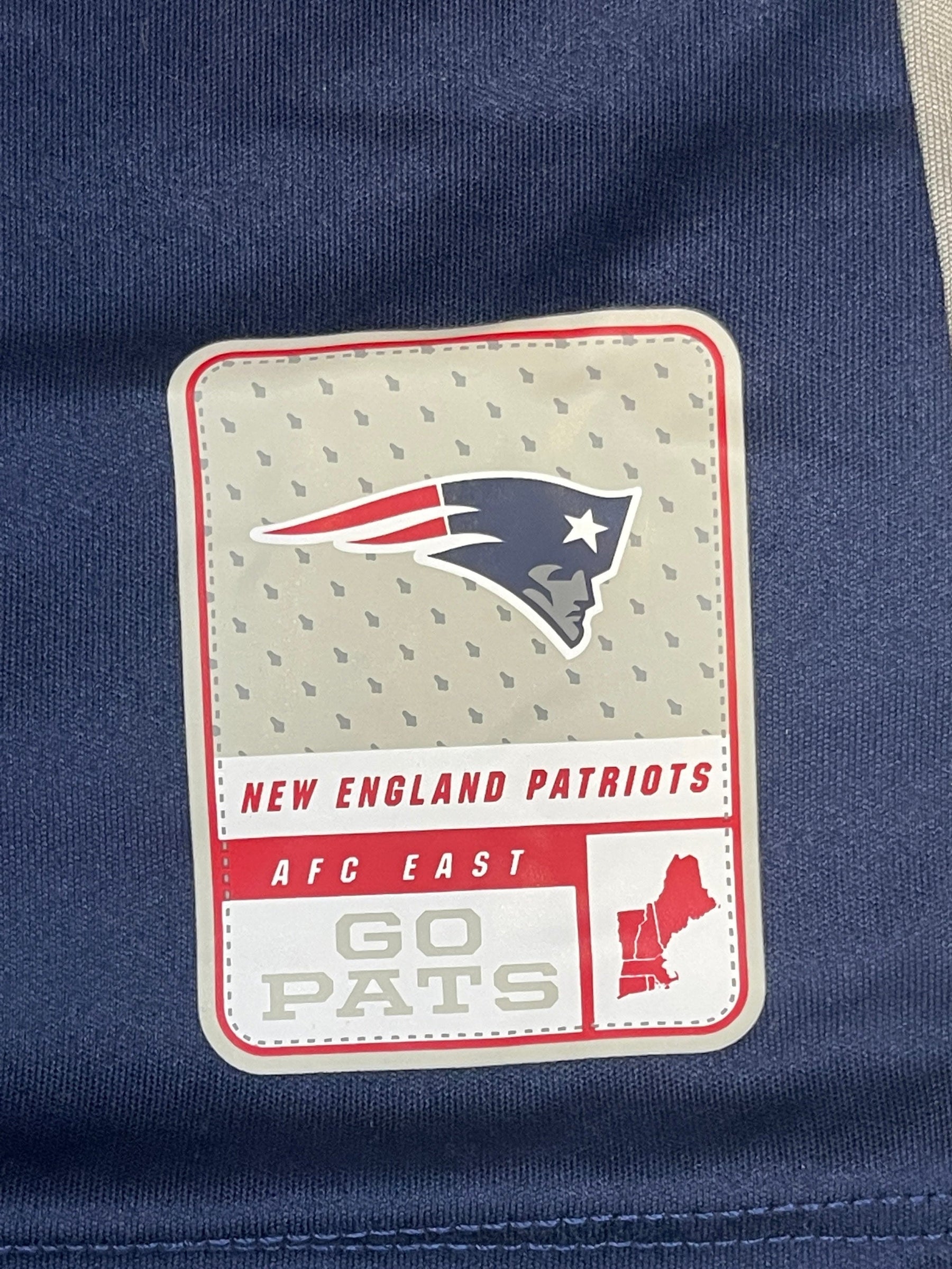 NFL New England Patriots Majestic Lace-Up Jersey-Style Top Women's Small