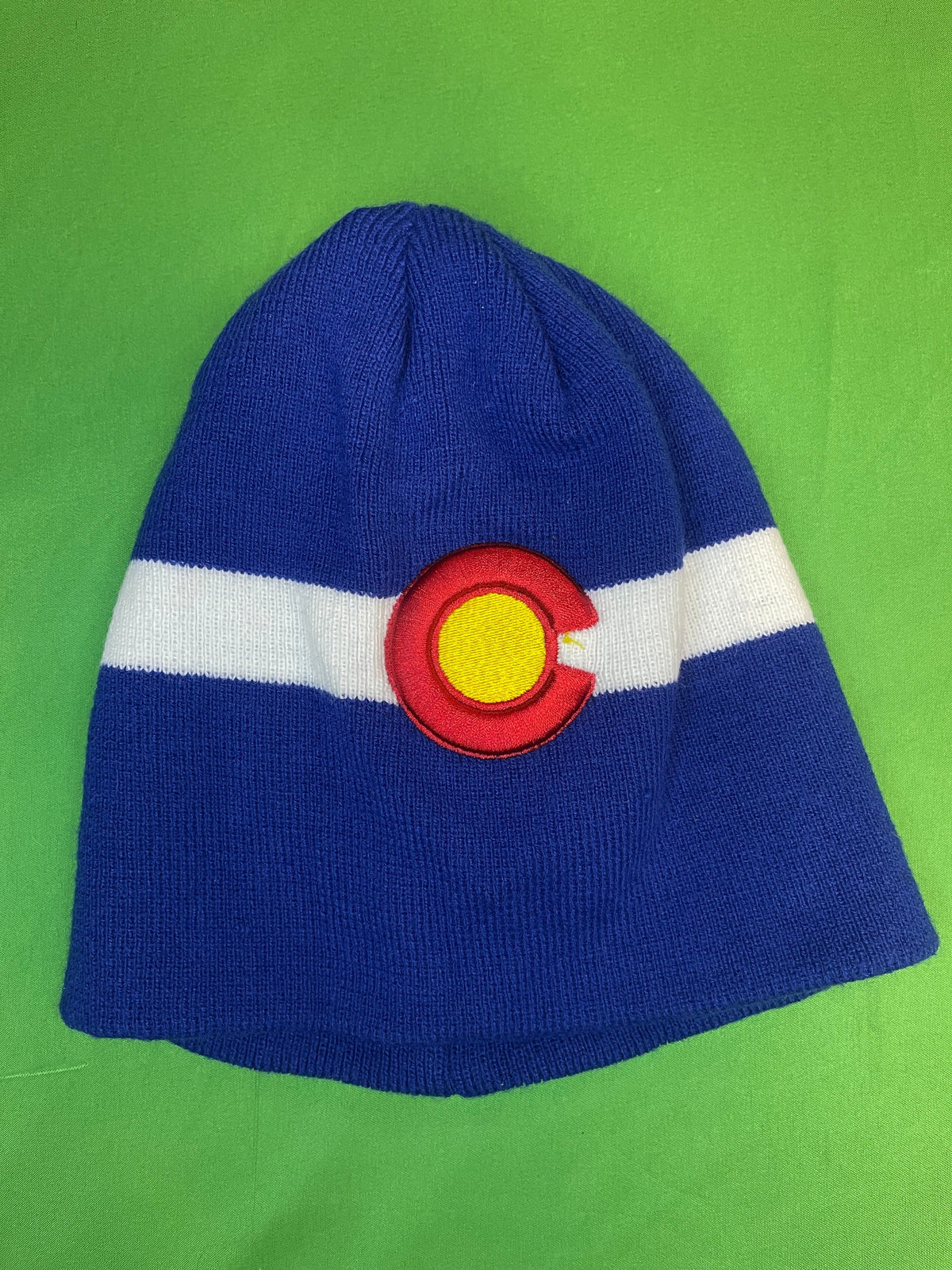 Colorado State Flag 100% Acrylic Woolly Hat Beanie OSFM