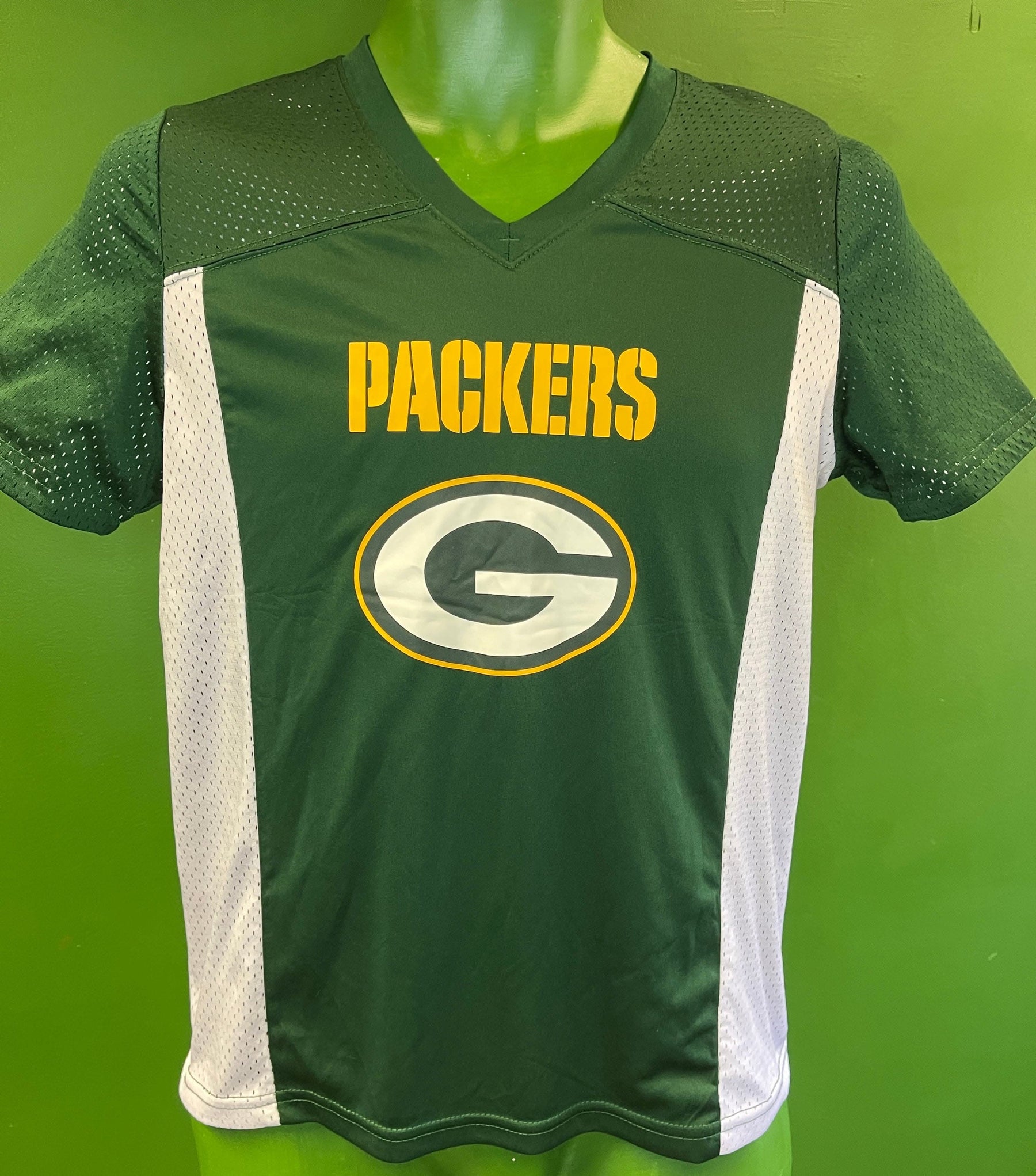 NFL Green Bay Packers Authentic Kids' Flag Football Shirt Youth Large