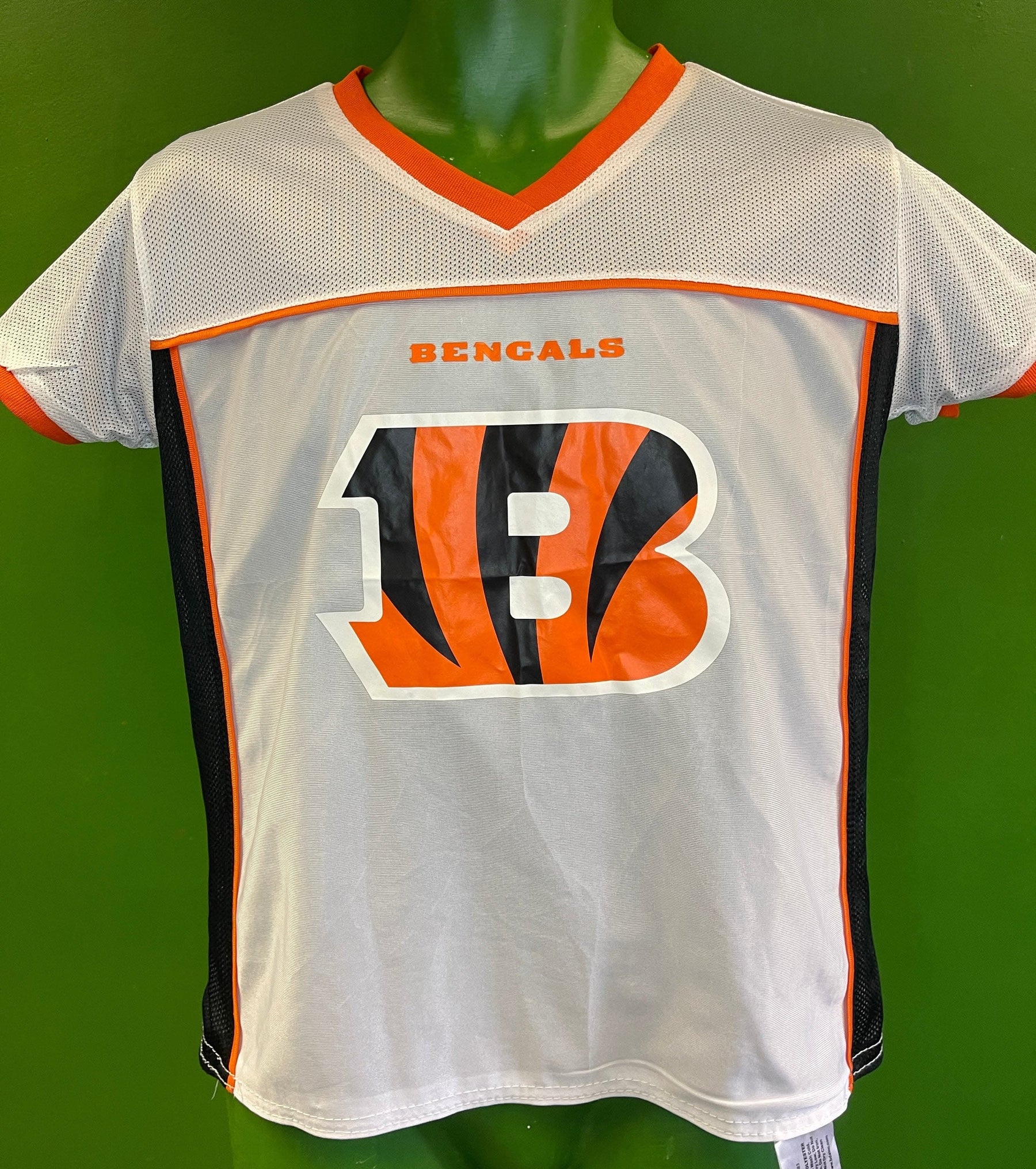 NFL Cincinnati Bengals Authentic Kids' Flag Football Shirt Youth Large