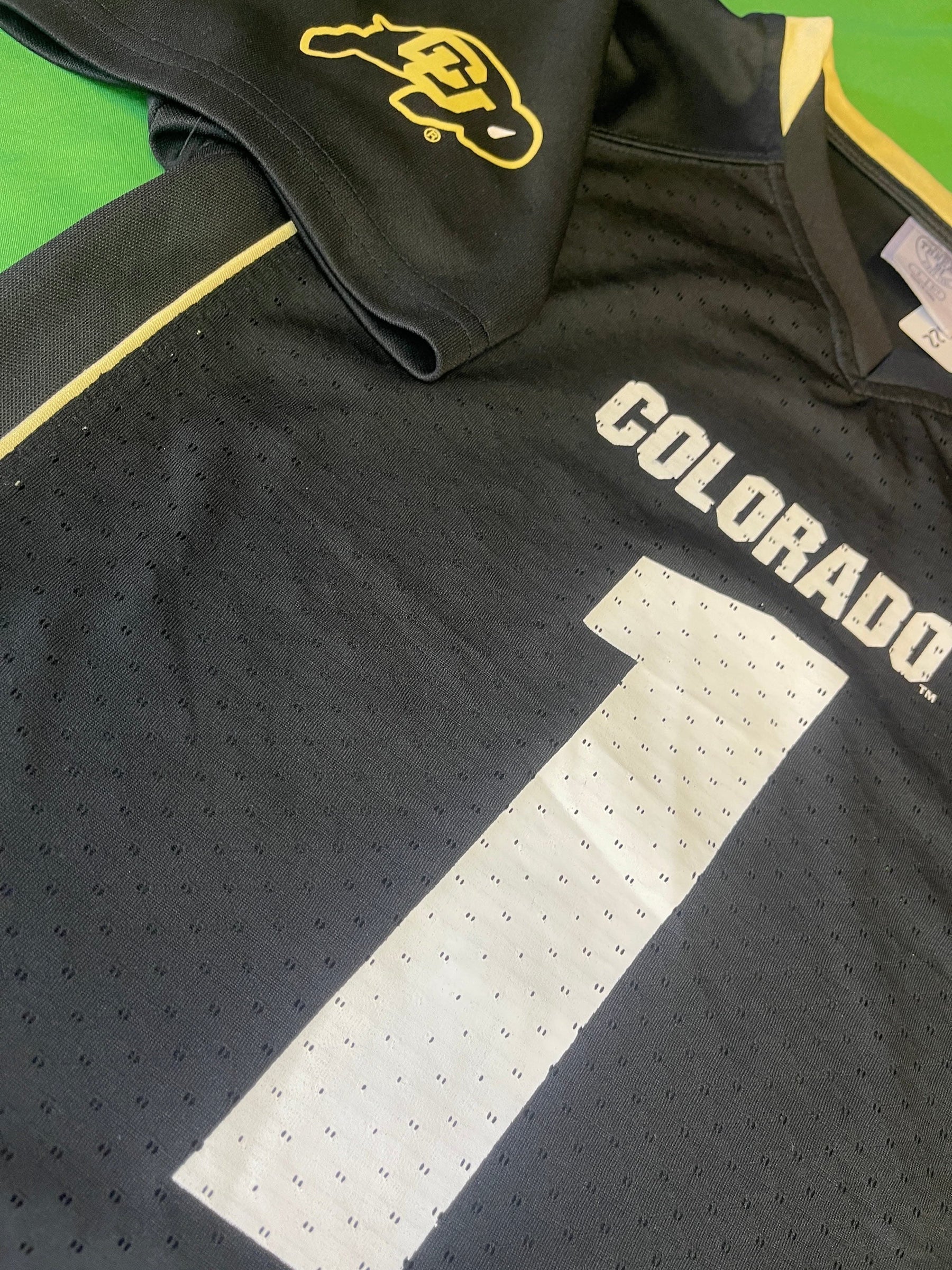 NCAA Colorado Buffaloes #1 Black Jersey Youth Small 6-7