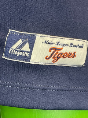 MLB Detroit Tigers Majestic Baseball Jersey-Style Top Women's Large