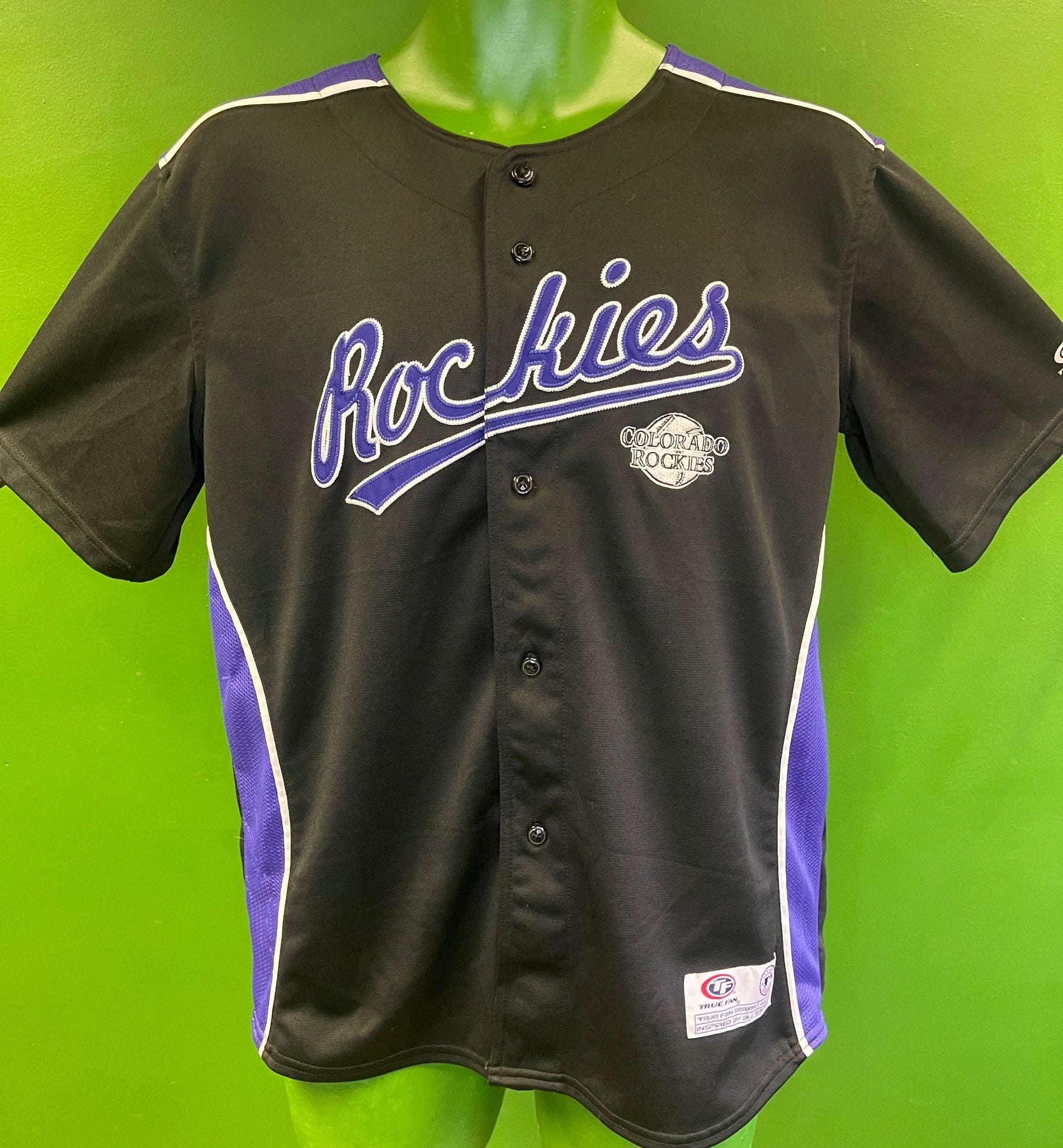 MLB Colorado Rockies True Fan Stitched Baseball Jersey Youth X-Large 14-16