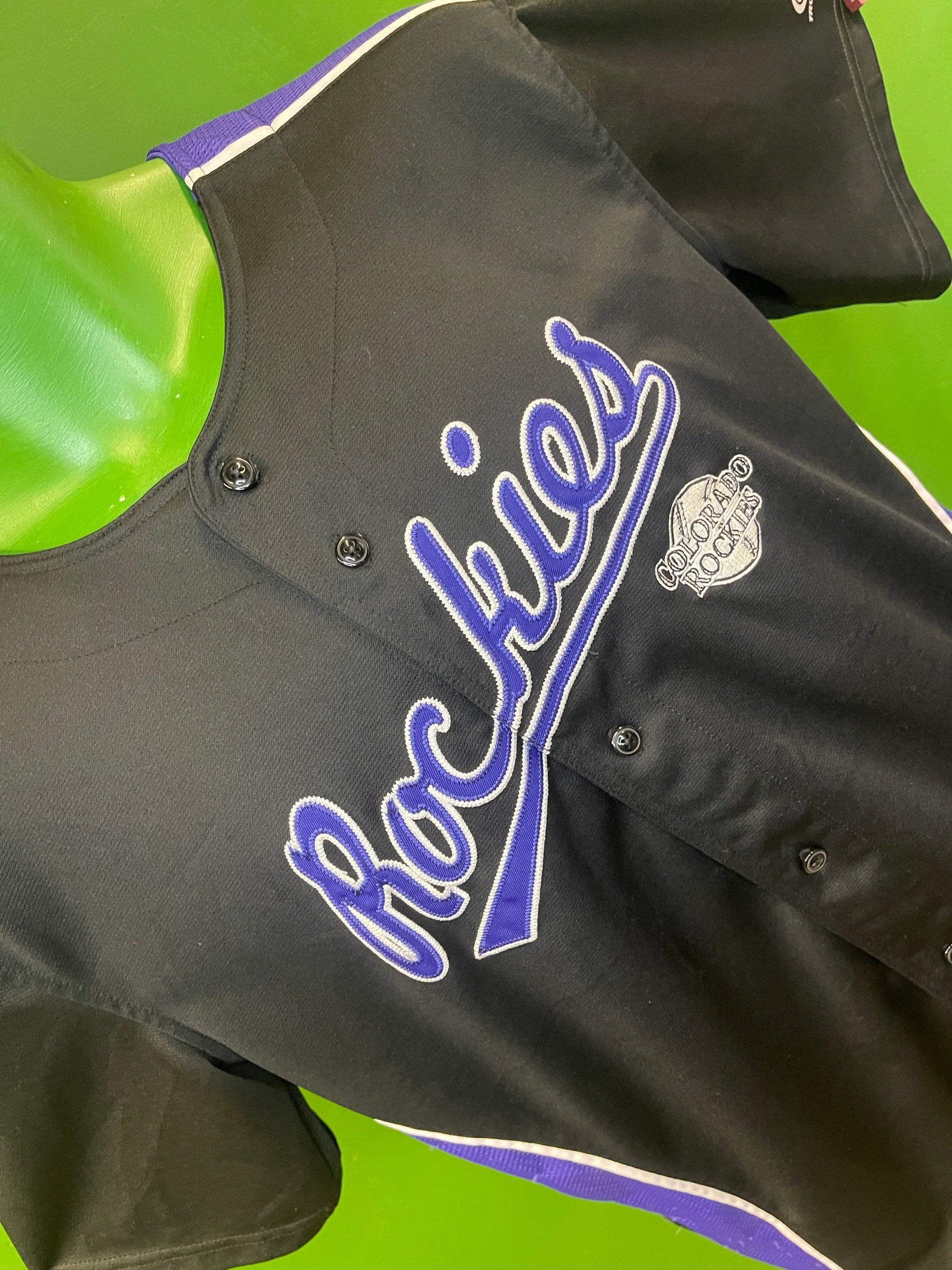 MLB Colorado Rockies True Fan Stitched Baseball Jersey Youth X-Large 14-16