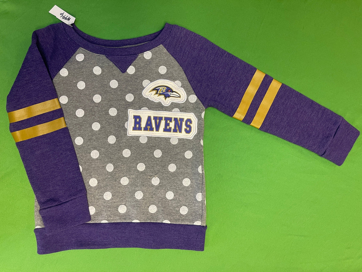 NFL Baltimore Ravens Cute Sweatshirt Girls' Youth X-Small 4