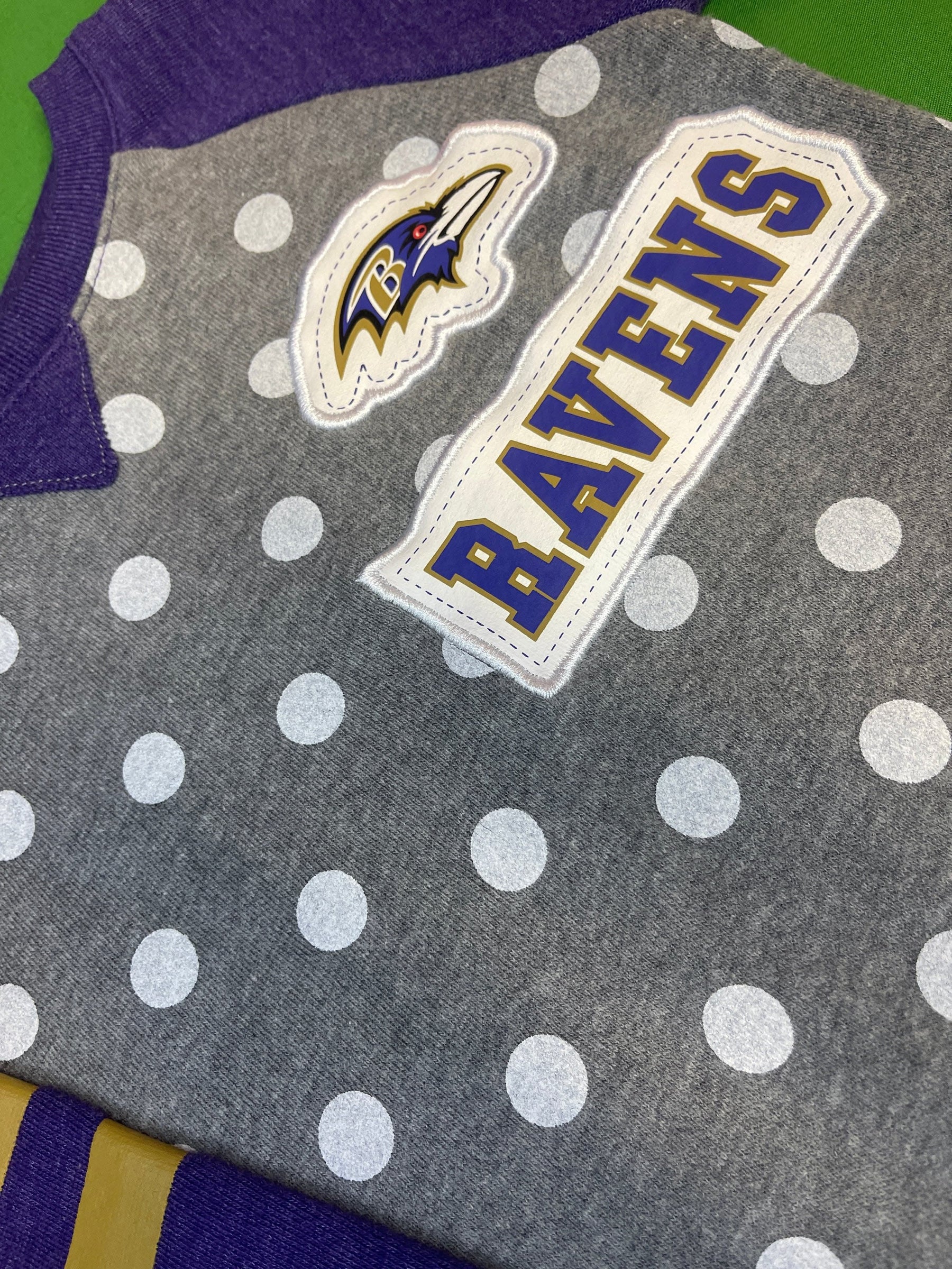 NFL Baltimore Ravens Cute Sweatshirt Girls' Youth X-Small 4