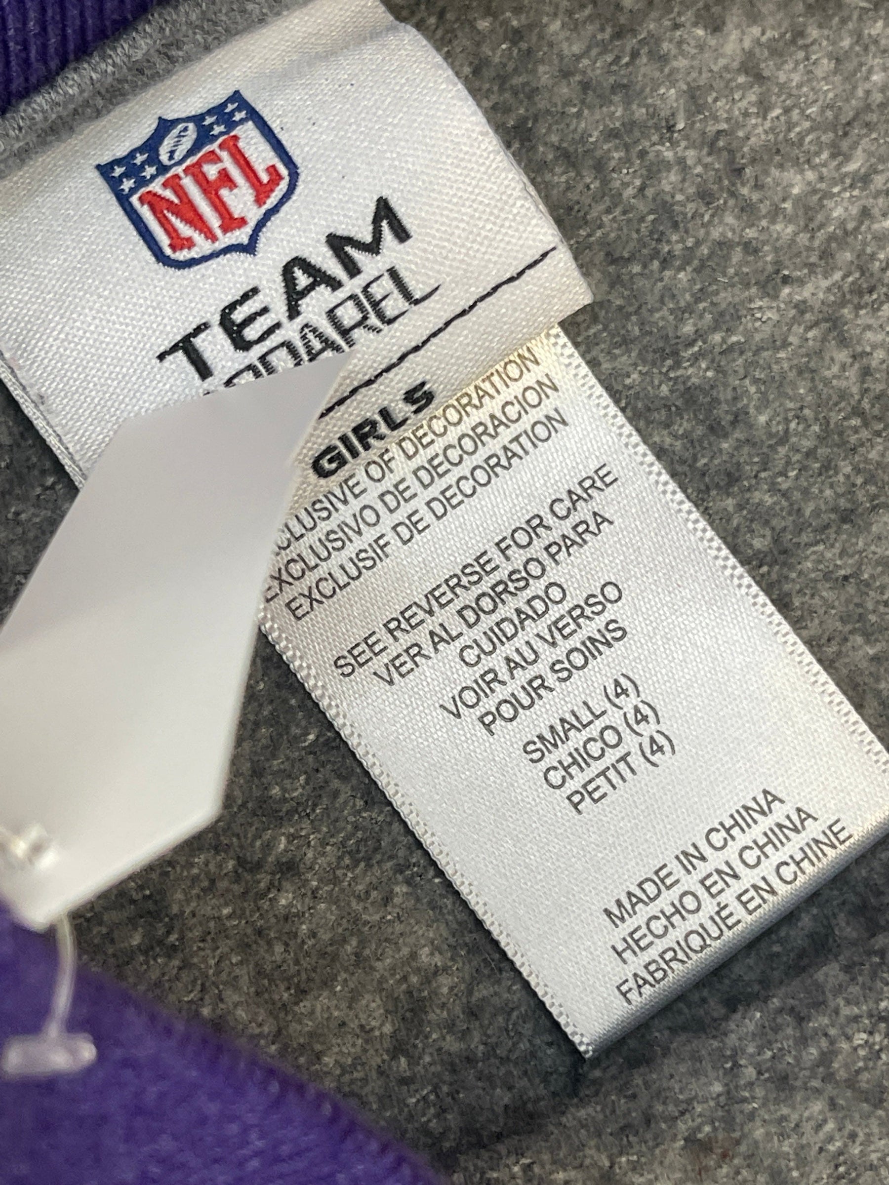 NFL Baltimore Ravens Cute Sweatshirt Girls' Youth X-Small 4