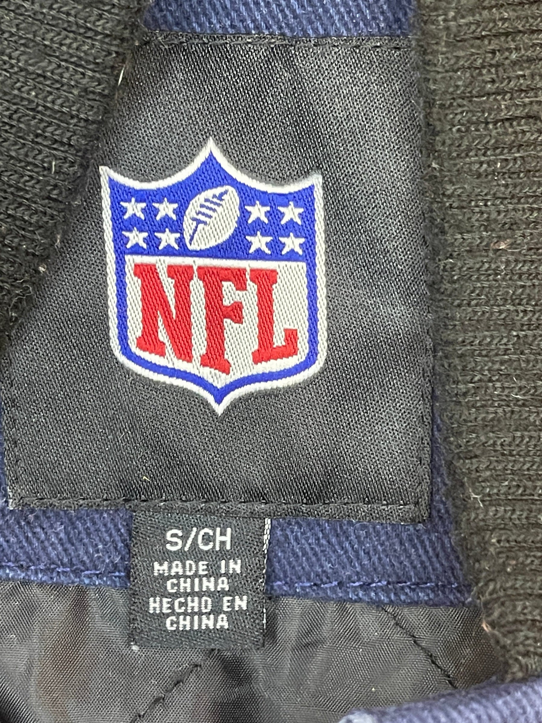 NFL Denver Broncos 3X Super Bowl Champions Canvas Bomber Jacket Coat Men's Small