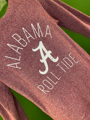NCAA Alabama Crimson Tide Fuzzy Oversized Sweatshirt Women's Large