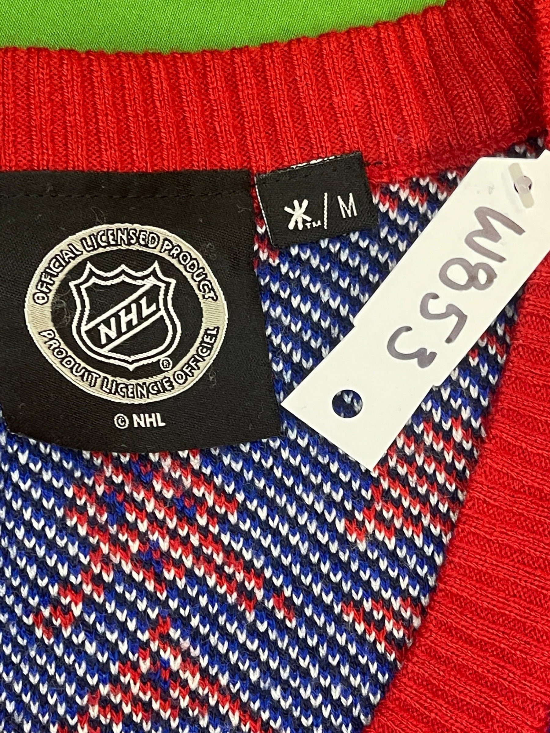 NHL New York Rangers Ugly Winter/Christmas Jumper Men's Medium