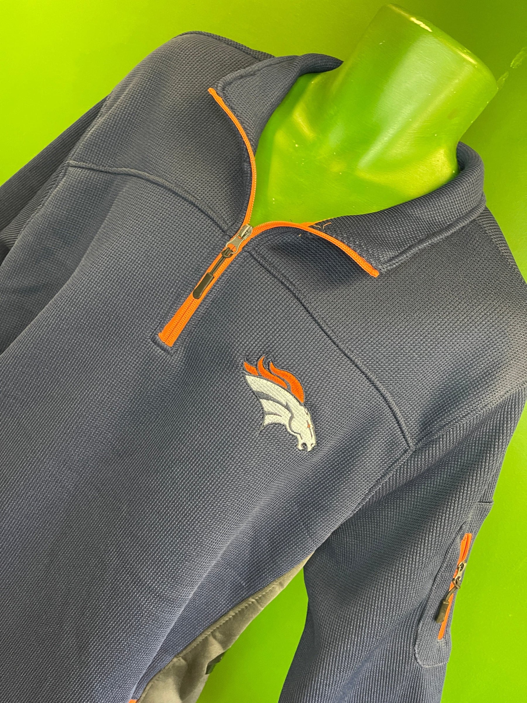 NFL Denver Broncos Thermal 1/4 Zip Pullover Men's X-Large NWT
