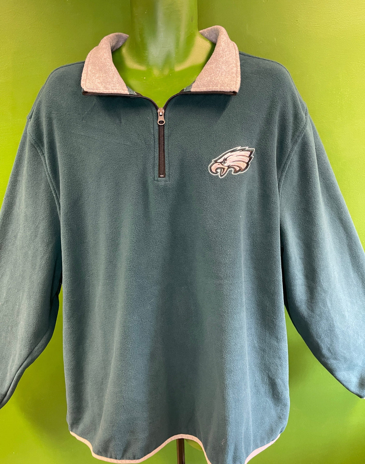 NFL Philadelphia Eagles '47 Fleece 1/4 Zip Pullover Men's 2X-Large NWT