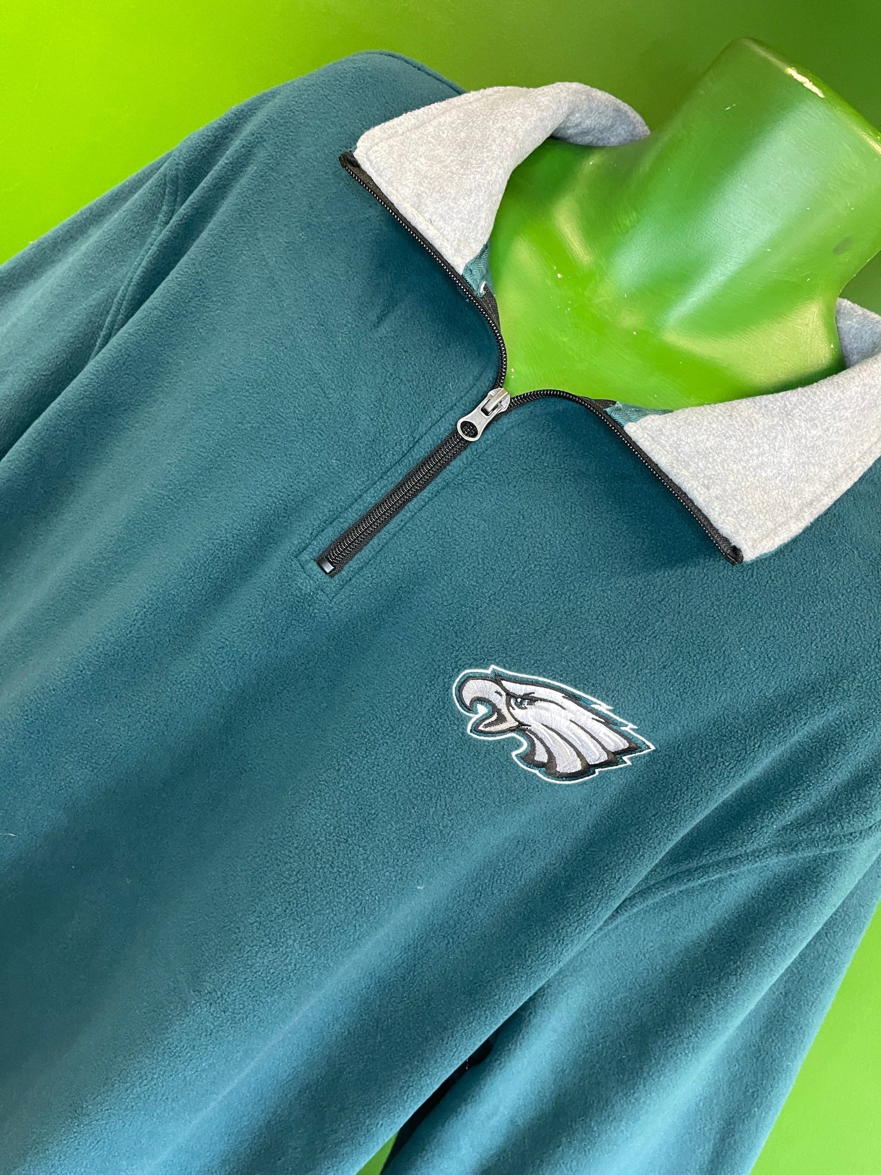 NFL Philadelphia Eagles '47 Fleece 1/4 Zip Pullover Men's 2X-Large NWT