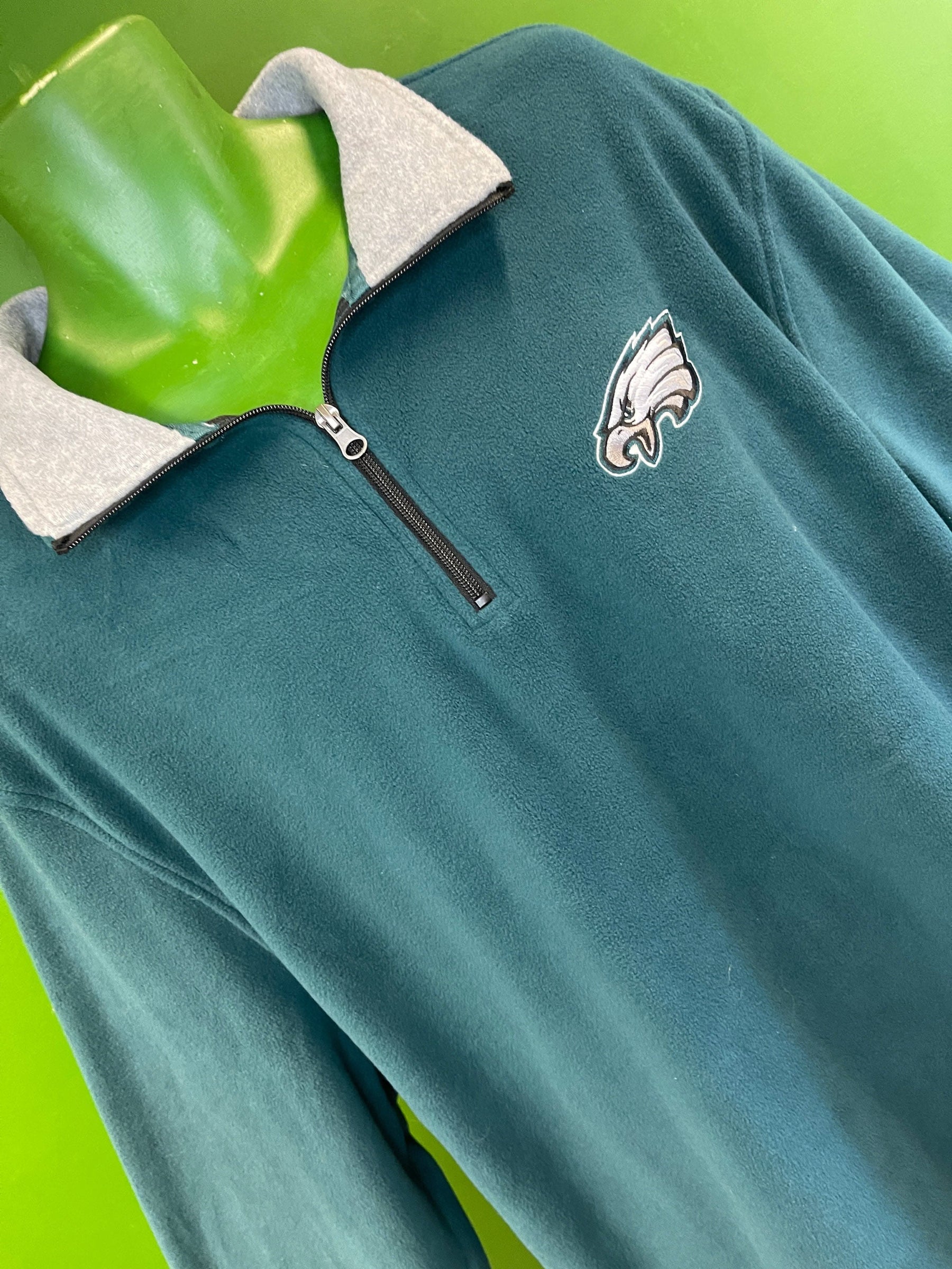 NFL Philadelphia Eagles '47 Fleece 1/4 Zip Pullover Men's 2X-Large NWT