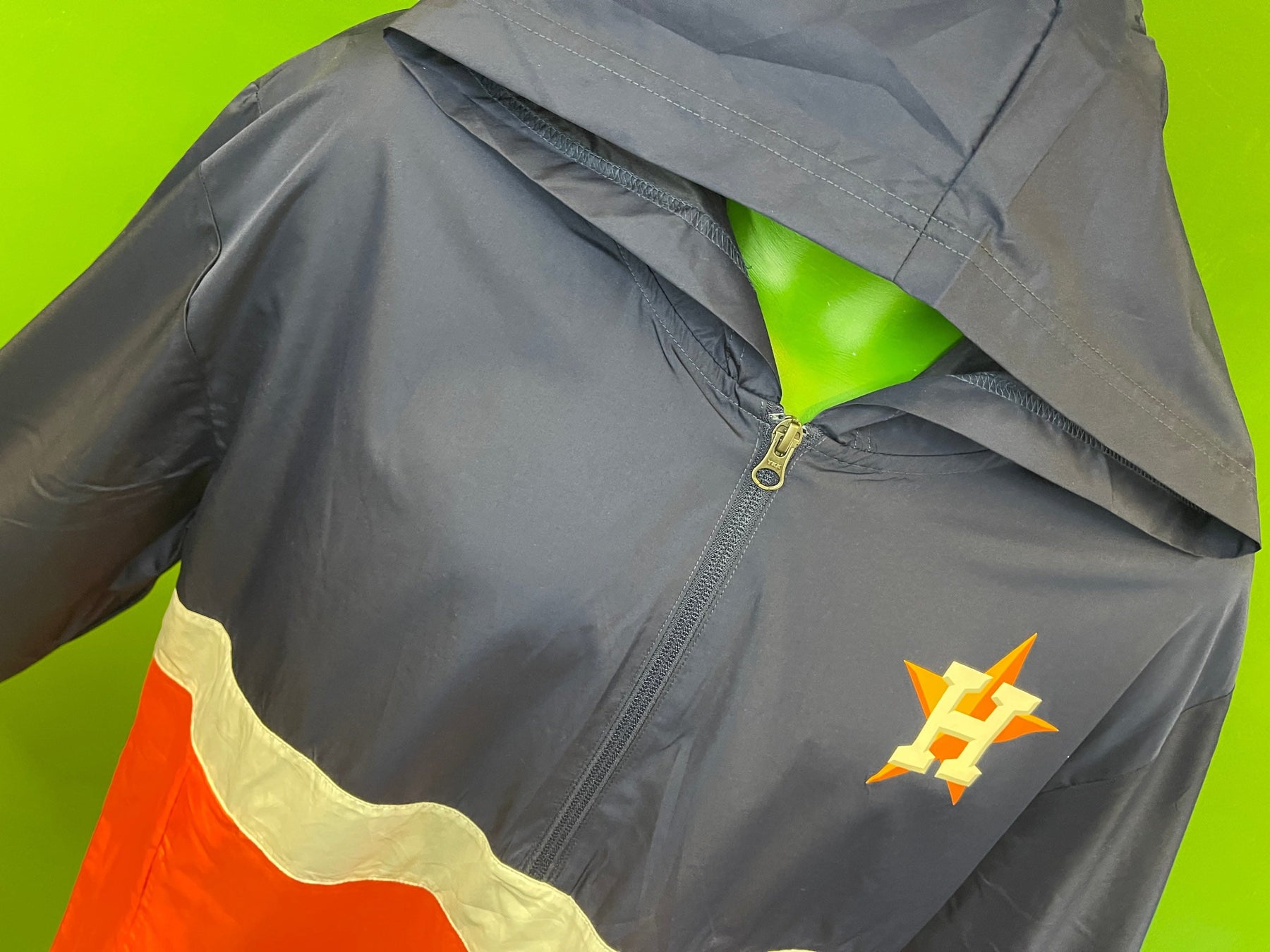 MLB Houston Astros 1/4 Zip Pullover Windbreaker Men's Medium NWT