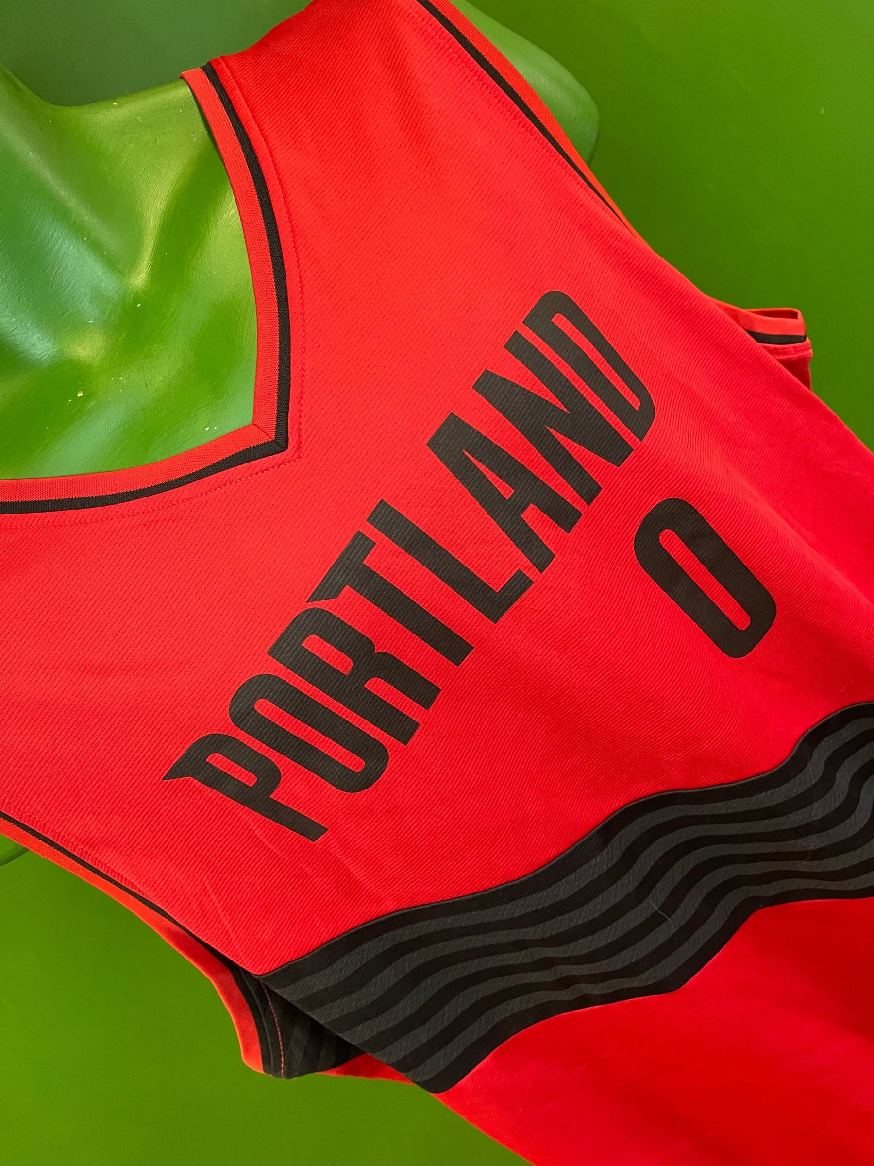 NBA Portland Trail Blazers Damian Lillard #0 Fanatics Basketball Jersey Men's X-Large NWT