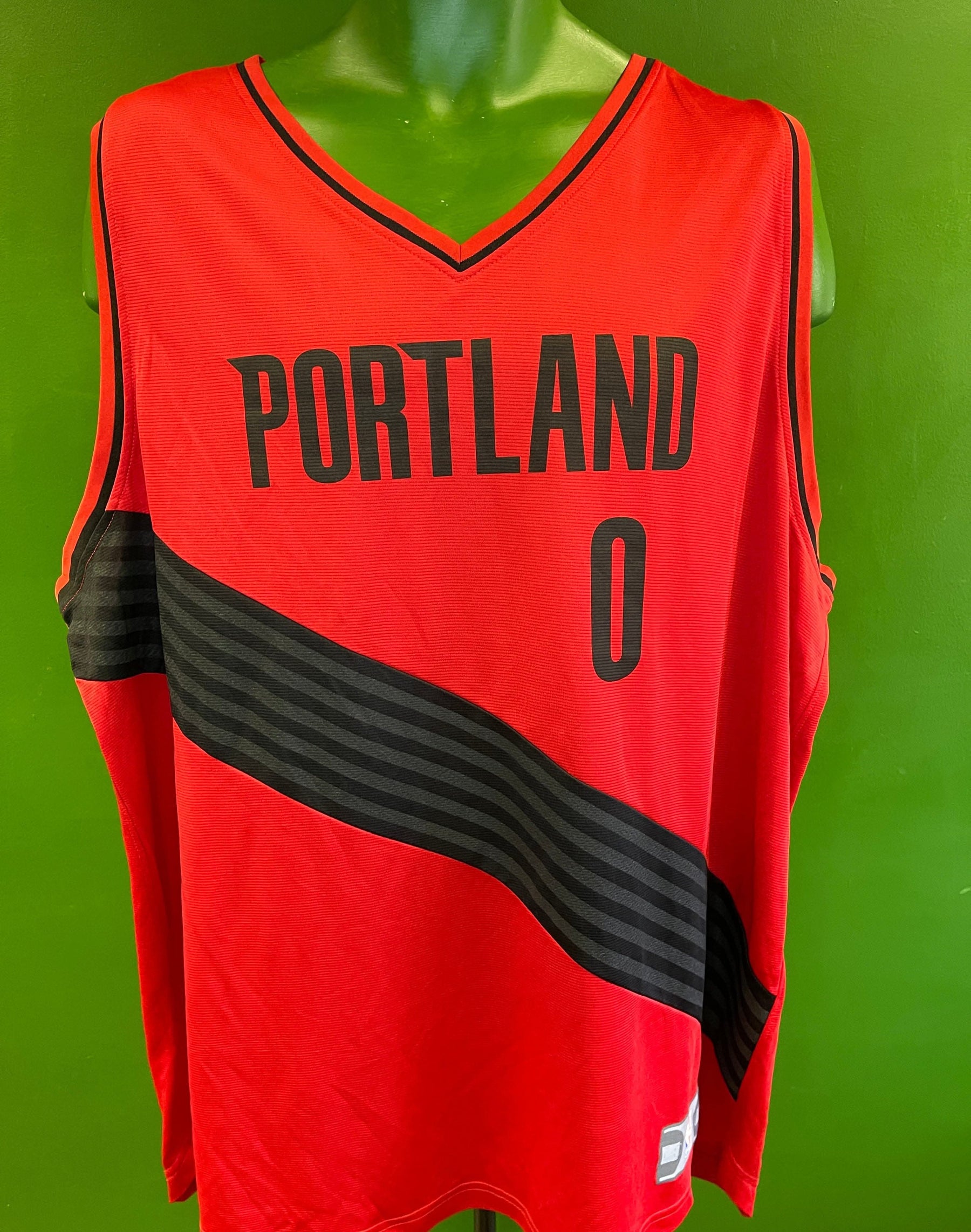 NBA Portland Trail Blazers Damian Lillard #0 Fanatics Basketball Jersey Men's 2X-Large NWT
