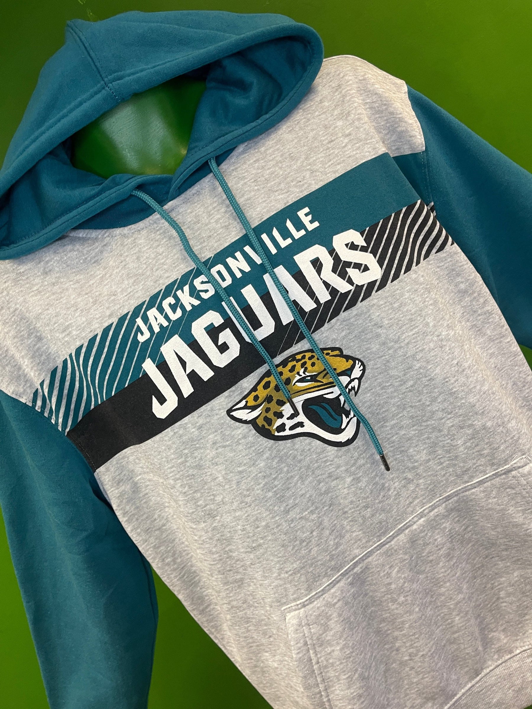 NFL Jacksonville Jaguars Grey Colourblock Hoodie Men's 2X-Large NWT