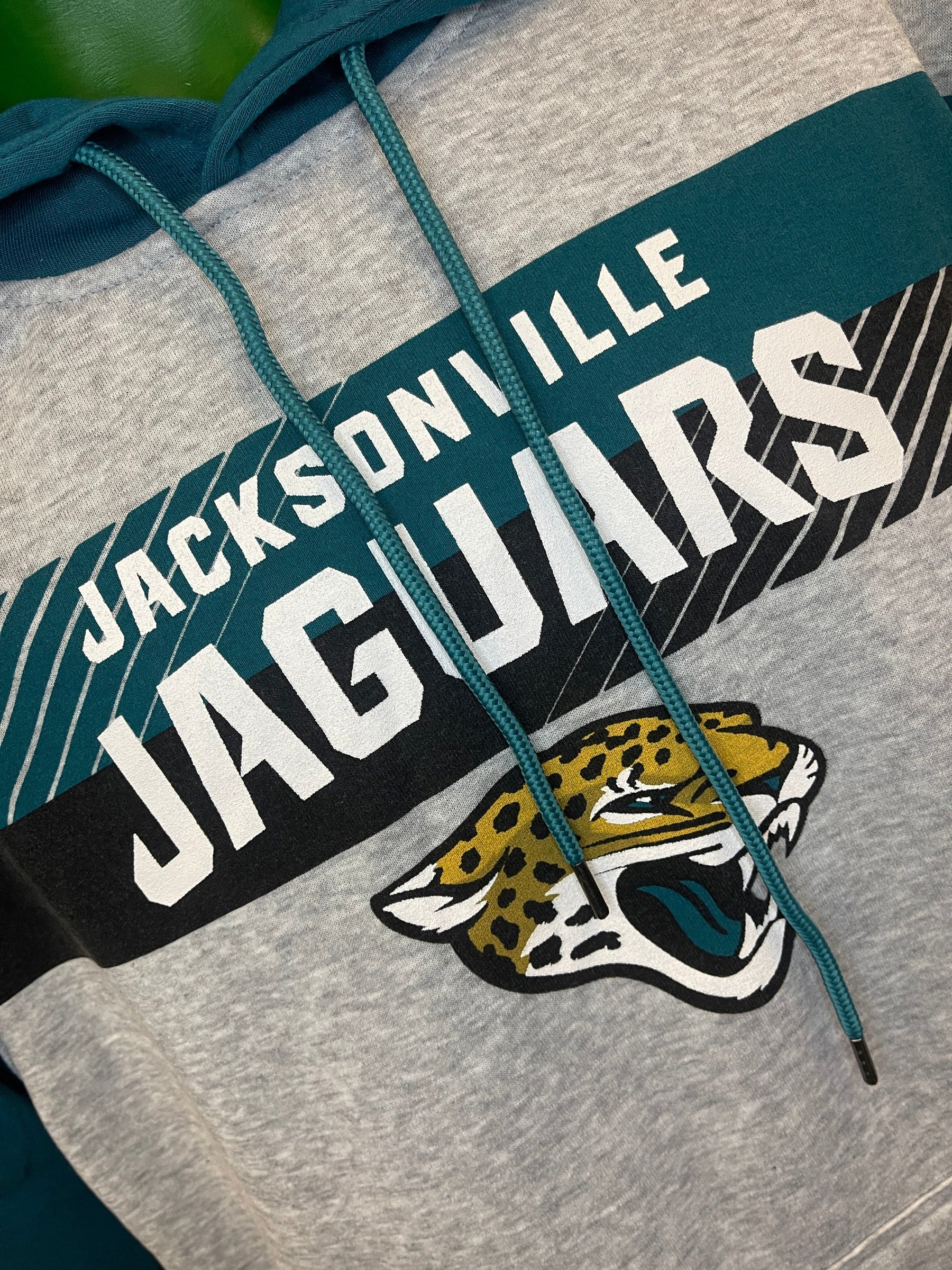 NFL Jacksonville Jaguars Grey Colourblock Hoodie Men's Large NWT