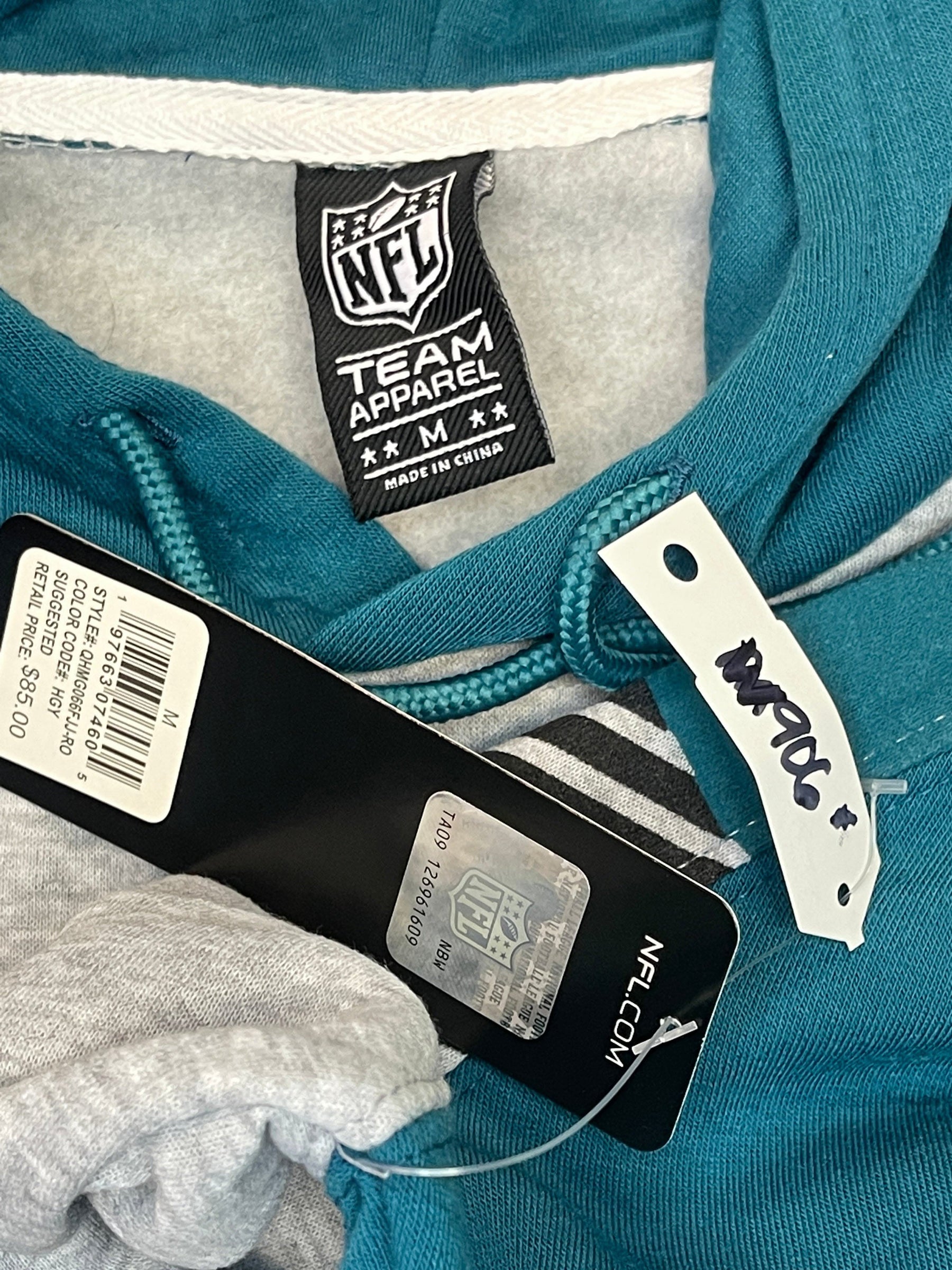 NFL Jacksonville Jaguars Grey Colourblock Hoodie Men's Medium NWT