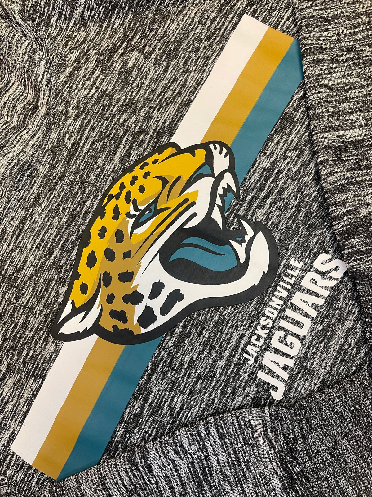 NFL Jacksonville Jaguars Grey Space Dye Hoodie Men's Medium NWT