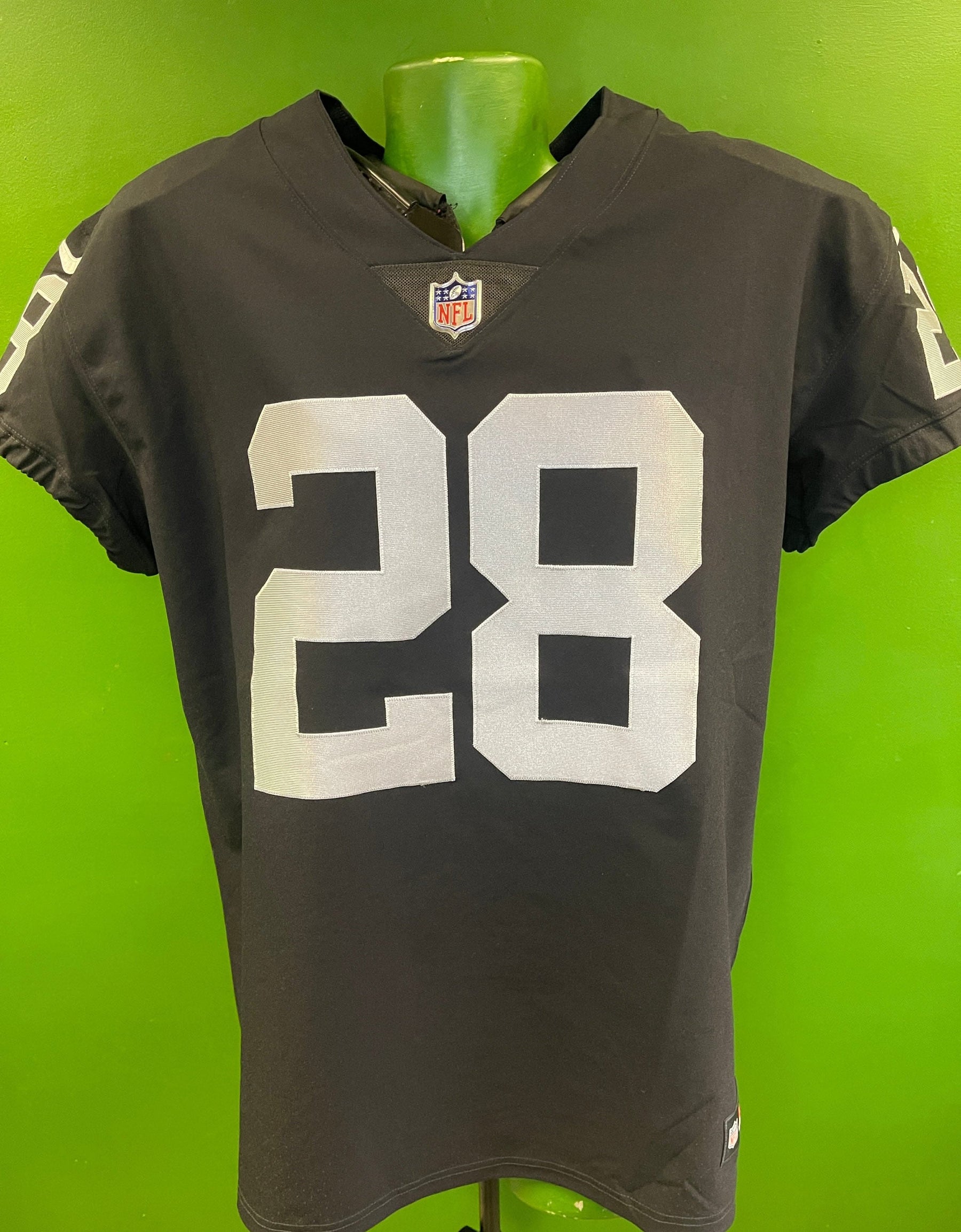 NFL Las Vegas Raiders Jacobs #28 Elite On-Field Jersey Men's 2X-Large 52 NWT