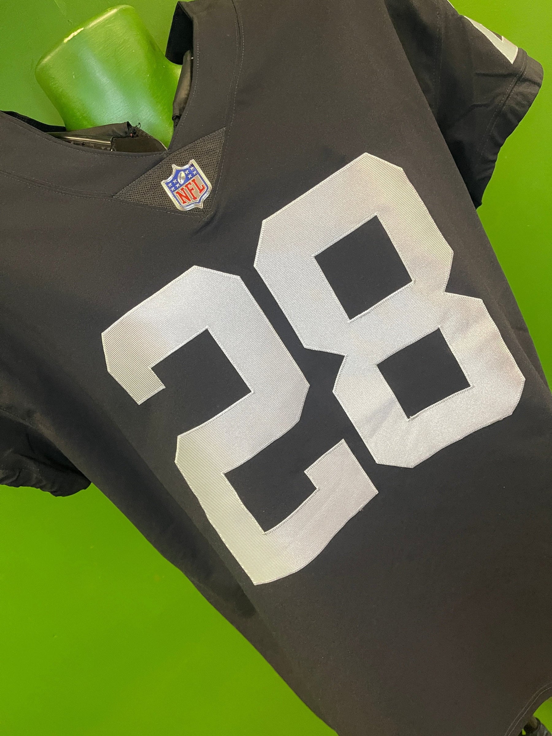 NFL Las Vegas Raiders Jacobs #28 Elite On-Field Jersey Men's 2X-Large 52 NWT
