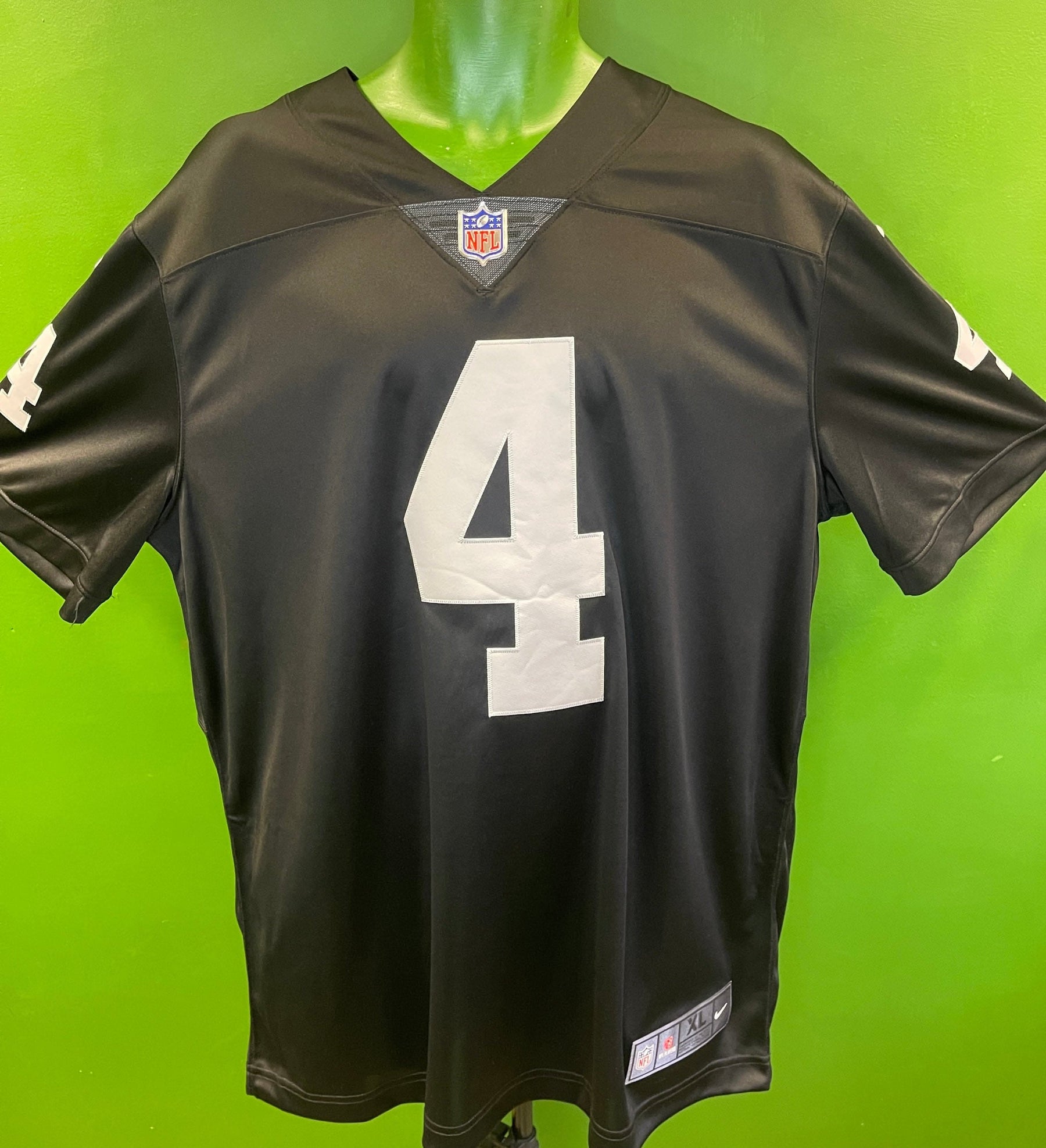 NFL Las Vegas Raiders Derek Carr #4 Limited Stitched Jersey Men's X-Large NWT